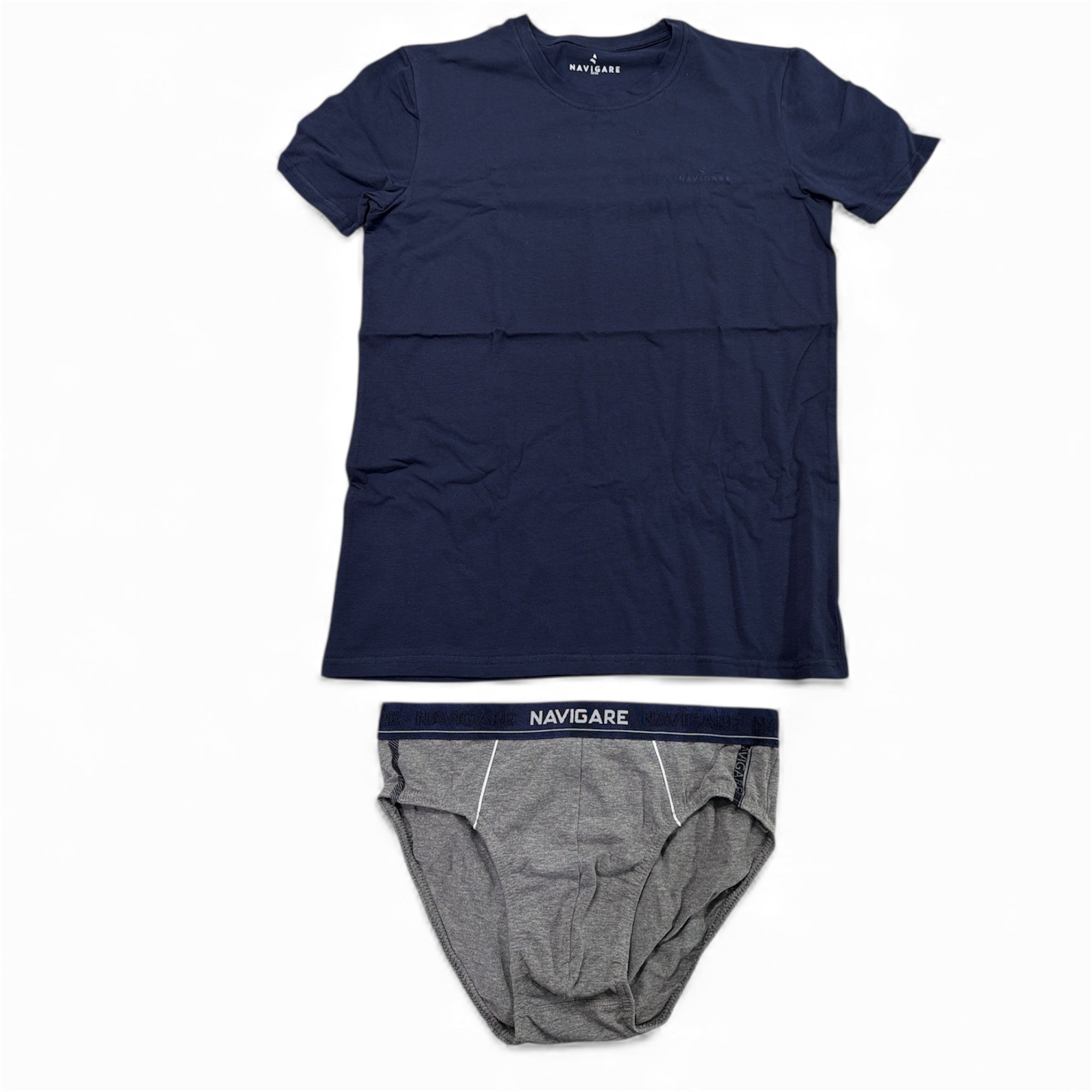 Completo Uomo T-Shirt Girocollo e Slip Navigare Art.21563S - Boutique dell'Intimo e del Neonato