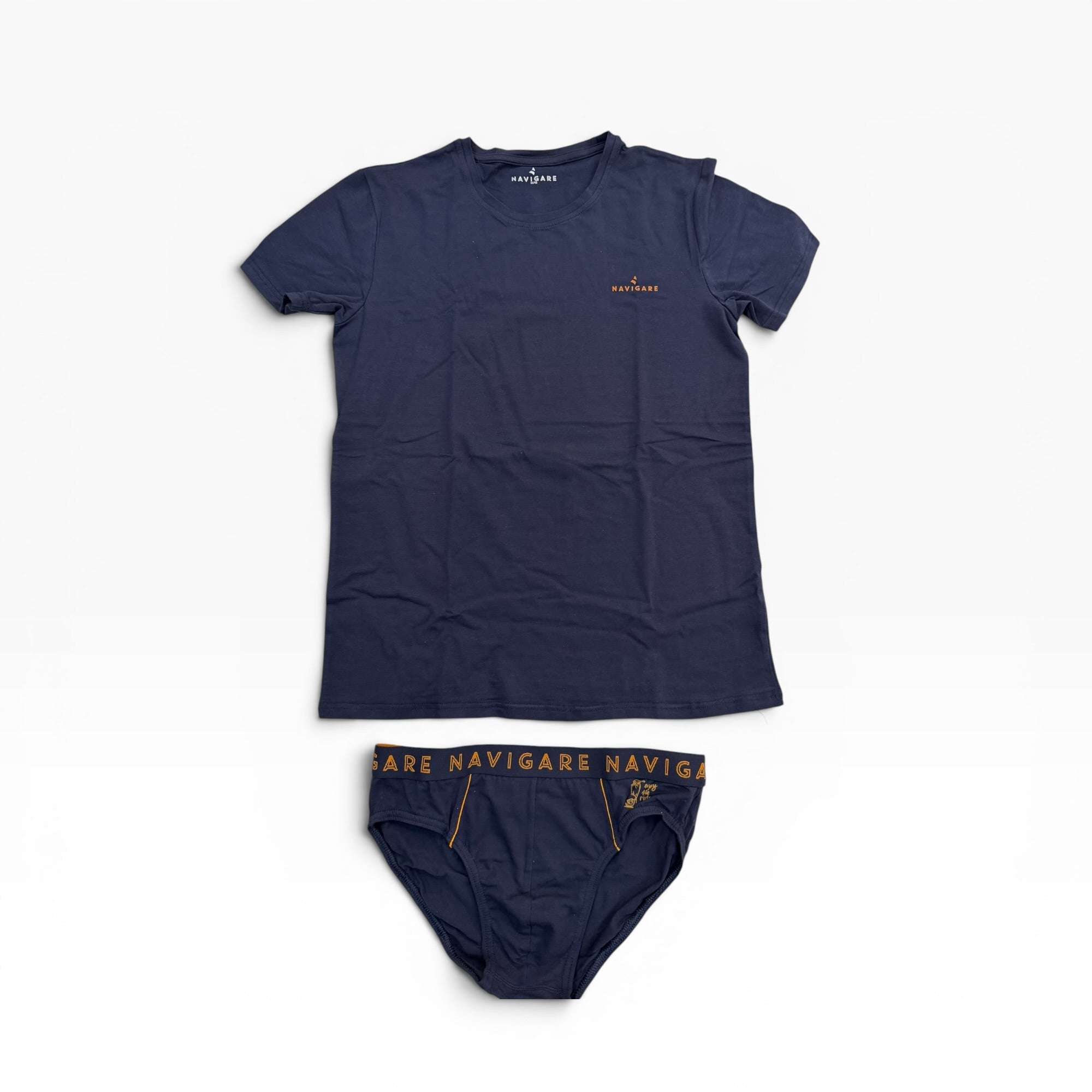 Completo Uomo T-Shirt Girocollo e Slip Navigare Art.21567S - Boutique dell'Intimo e del Neonato