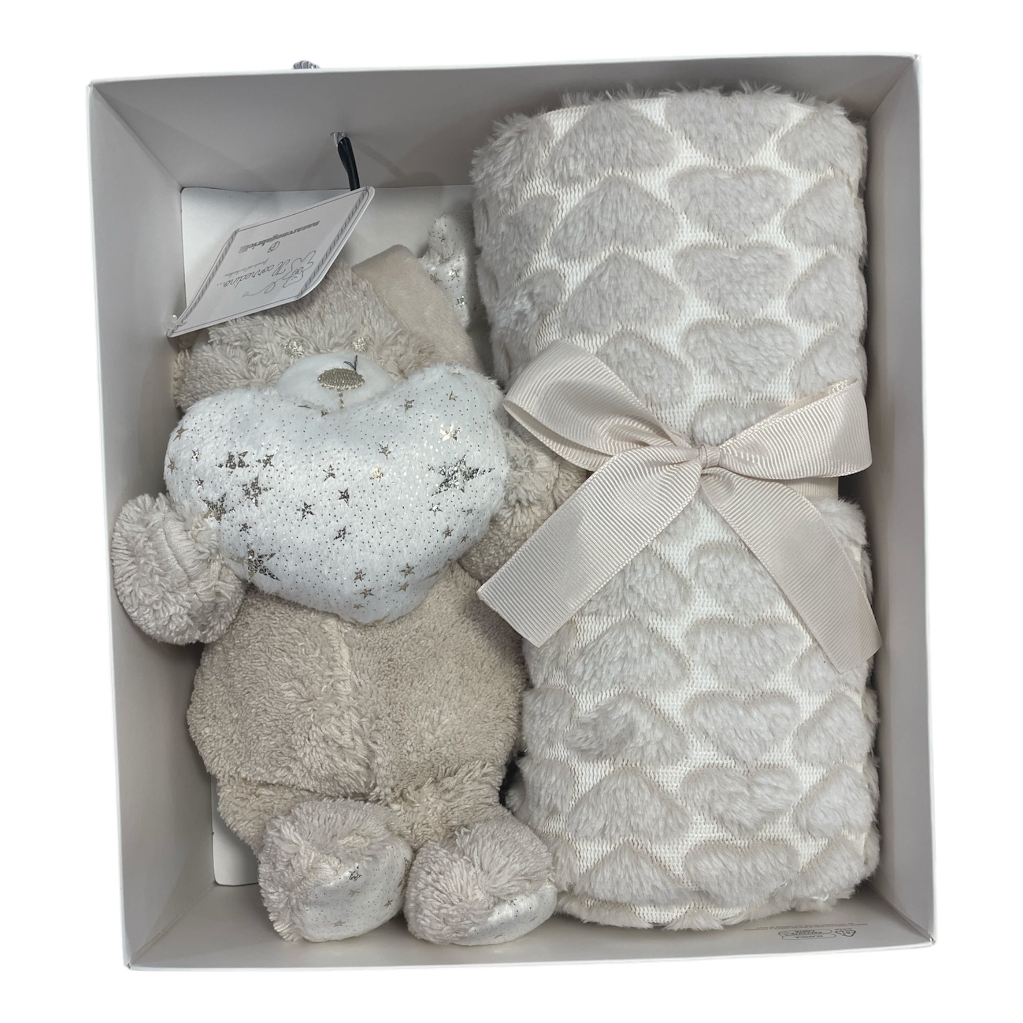 Confezione Regalo Neonato Pile e Pupazzo Orsetto con Nuvola Nazareno Gabrielli Art.NG4771 - Boutique dell'Intimo e del Neonato