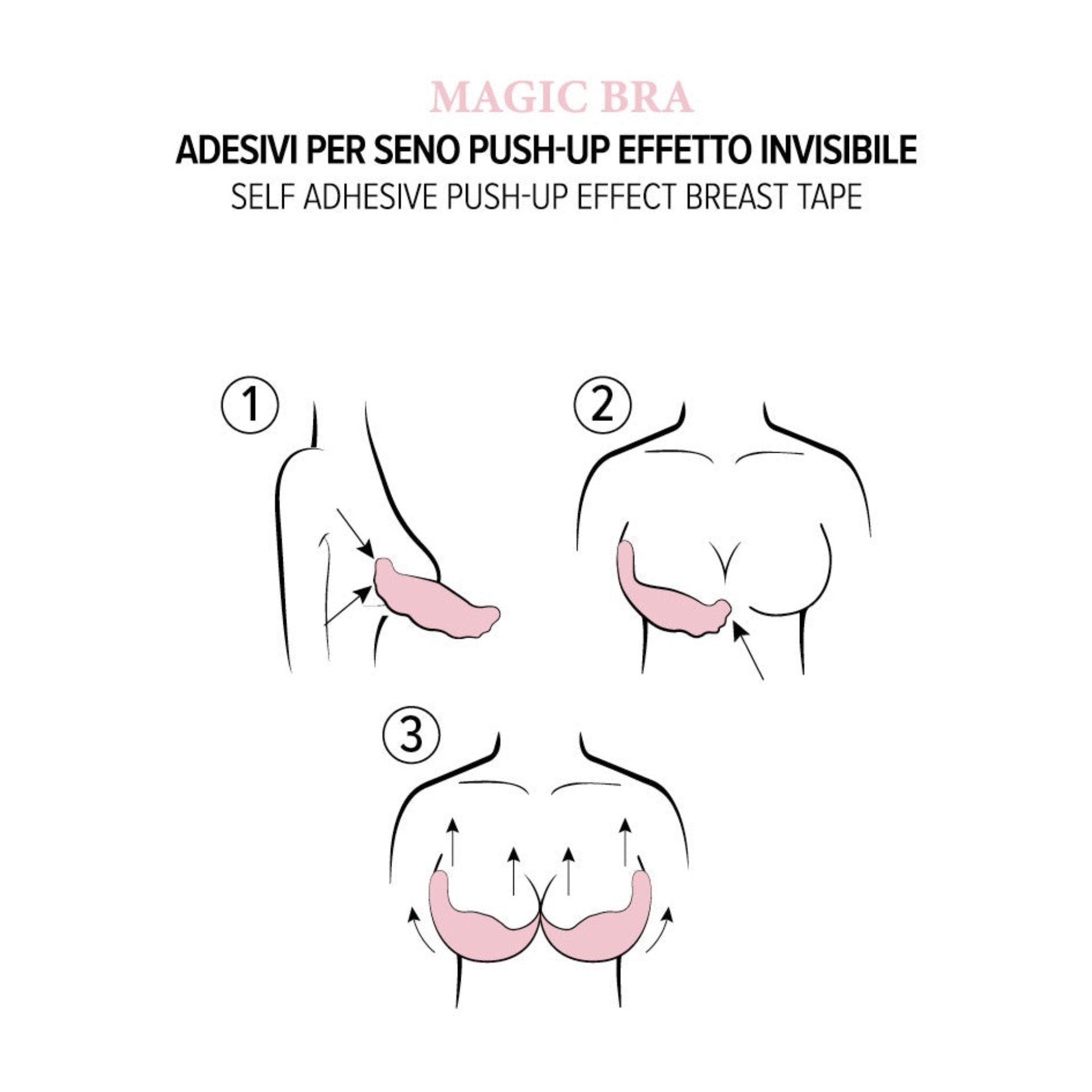 Coppe adesive in tessuto effetto Push up Love and Bra Art.Invisible Bra - BOUTIQUE INTIMO E NEONATO