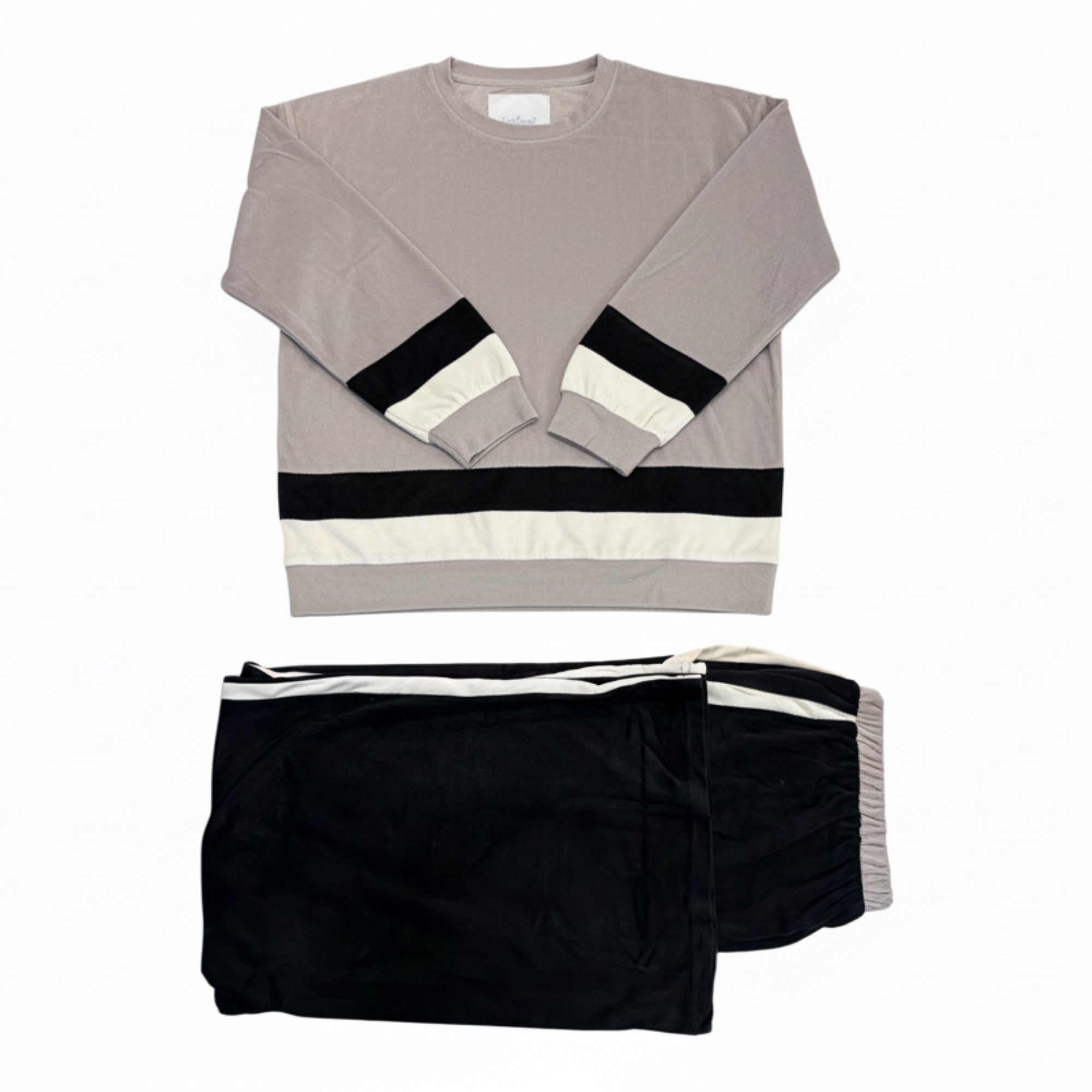 Homesuit in Ciniglia Leggera Maglia Girocollo Manica lunga + Pantalone Palazzo Infiore Art. ALLURE 60.4321 - Boutique dell'Intimo e del Neonato