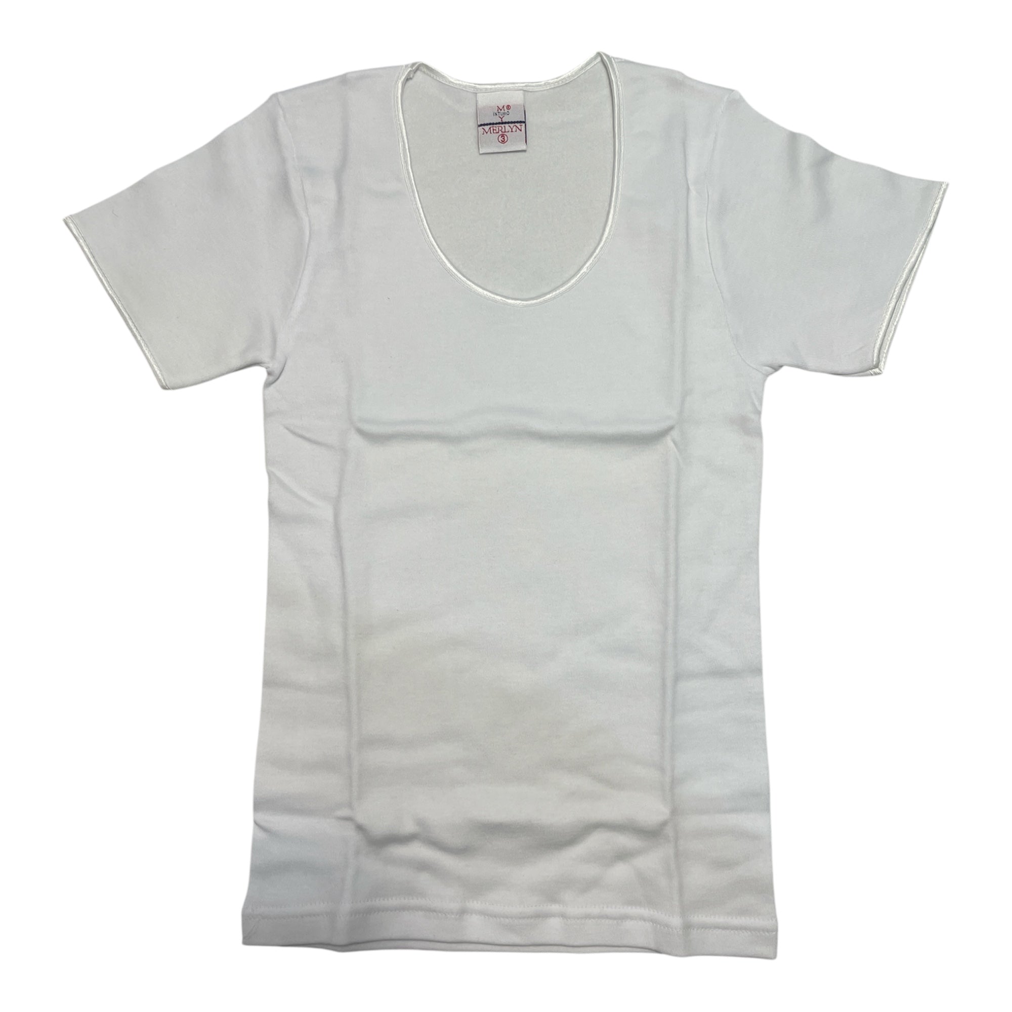 Maglia Bimba in Caldo Cotone Girocollo Bordino Raso Merlyn Art.151 - Boutique dell'Intimo e del Neonato