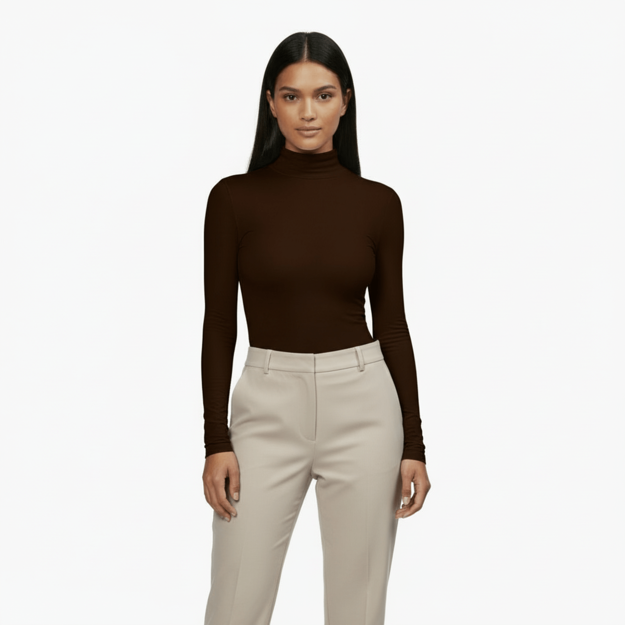 Maglia Donna Manica Lunga Dolcevita Cotone Modal e Cashemere MySublyme Art.1410 - Boutique dell'Intimo e del Neonato