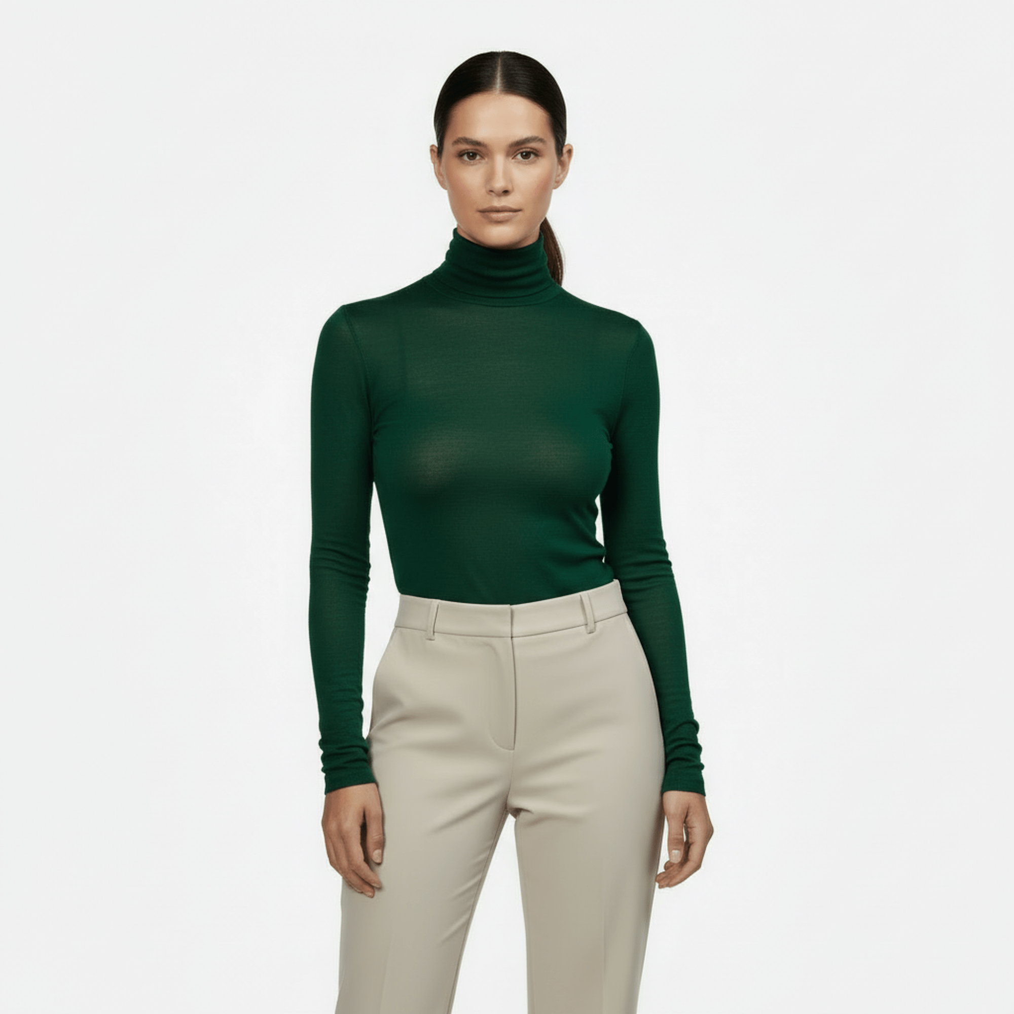 Maglia Donna Manica Lunga Dolcevita Cotone Modal e Cashemere MySublyme Art.1410 - Boutique dell'Intimo e del Neonato