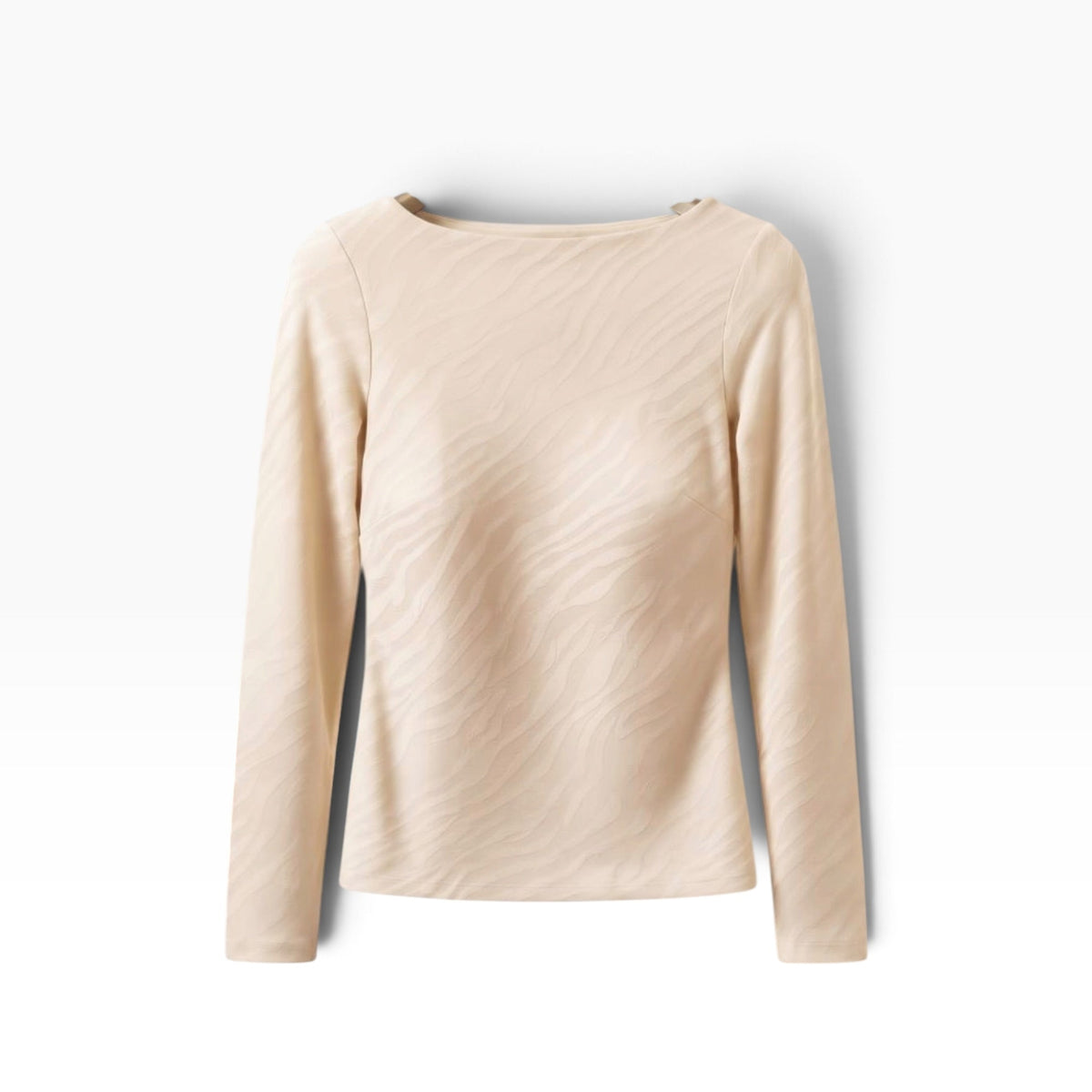 Maglia Donna Manica Lunga Scollo Tondo Cotone Modal e Cashemere Zebrato MySublyme Art.1468 - Boutique dell'Intimo e del Neonato