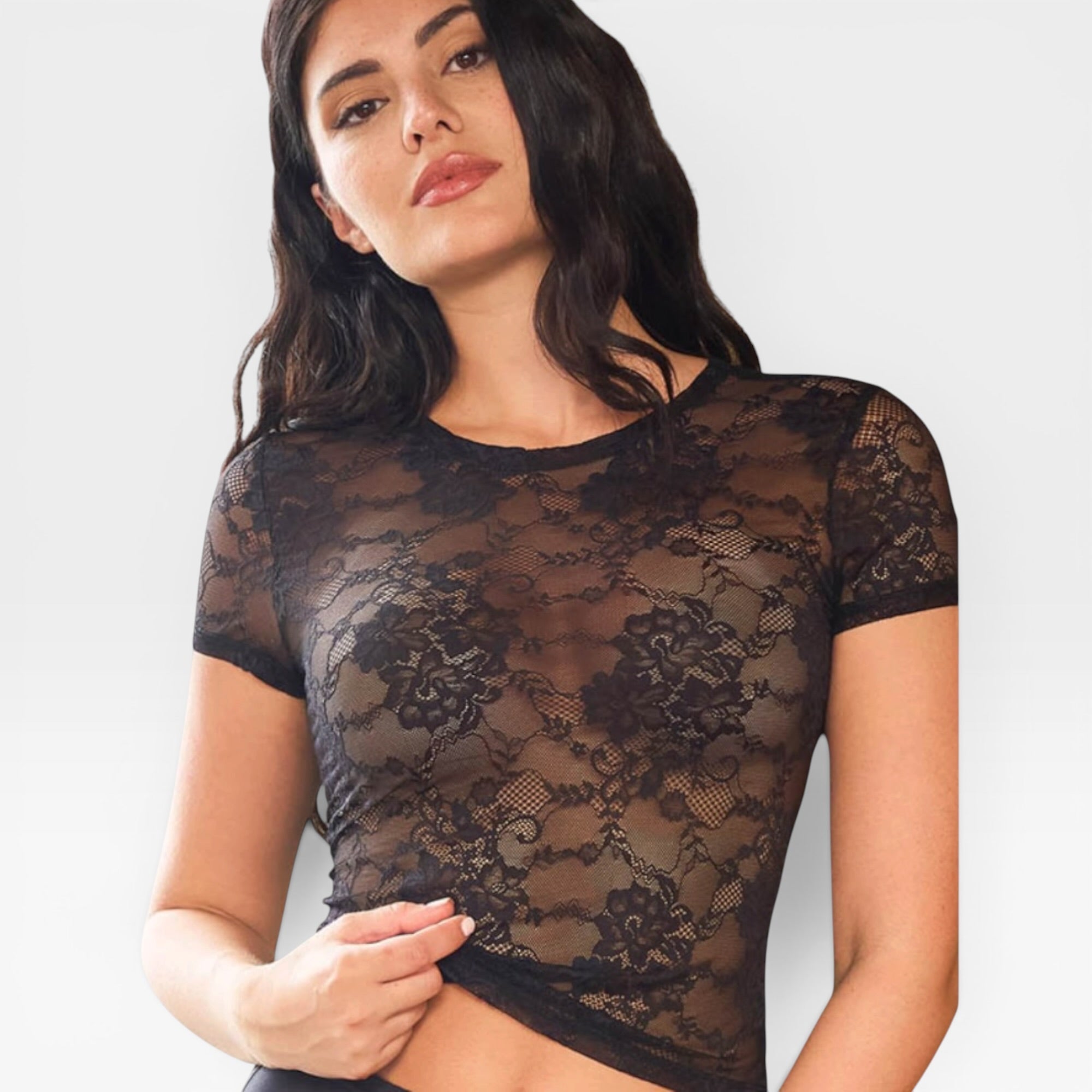 Maglia in Pizzo Donna Moda Love and Bra Art.102955 - Boutique dell'Intimo e del Neonato