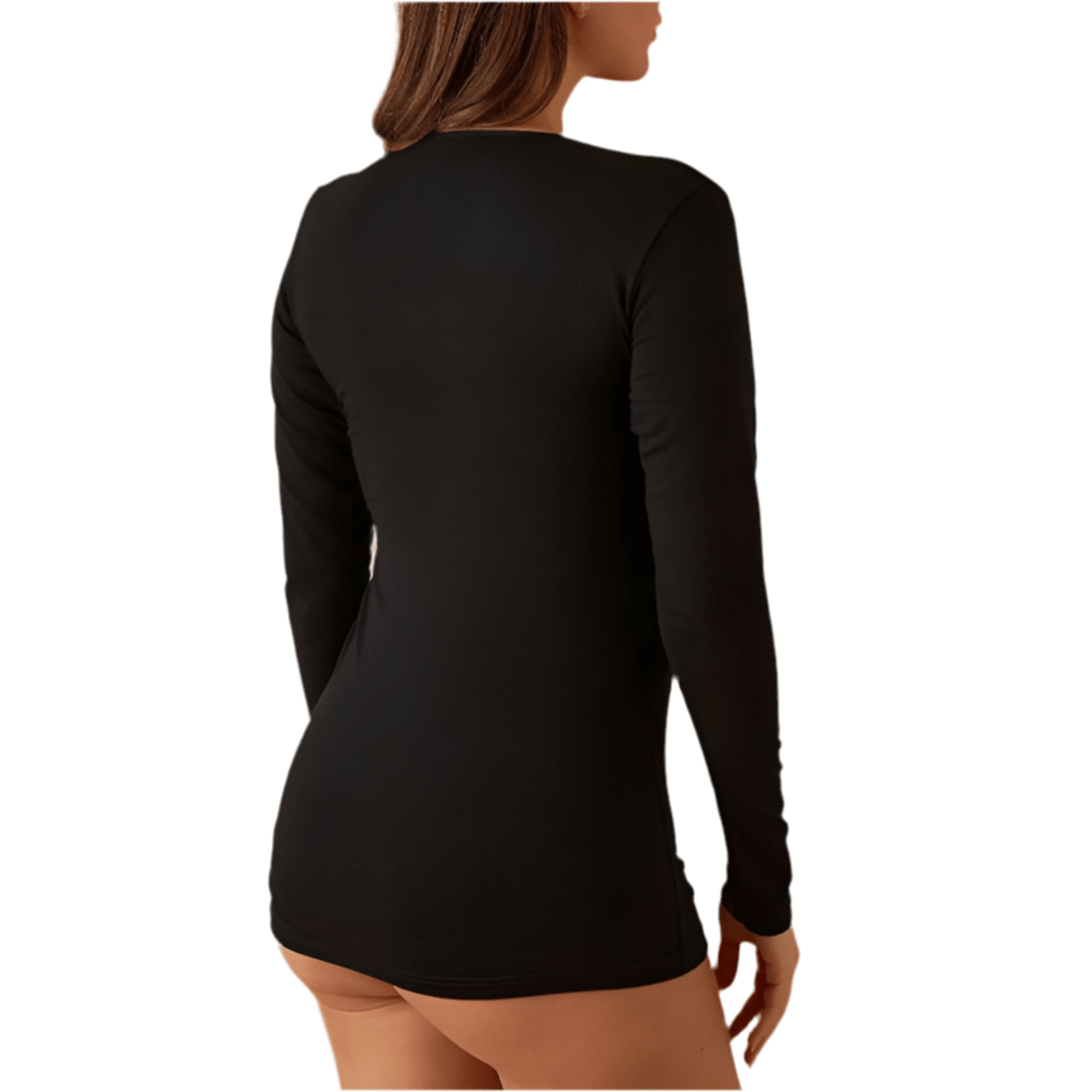 MAGLIA SCOLLO LOLLO MANICA LUNGA JADEA ART.4056 - COTONE ELASTICIZZATO MODAL - Boutique dell'Intimo e del Neonato