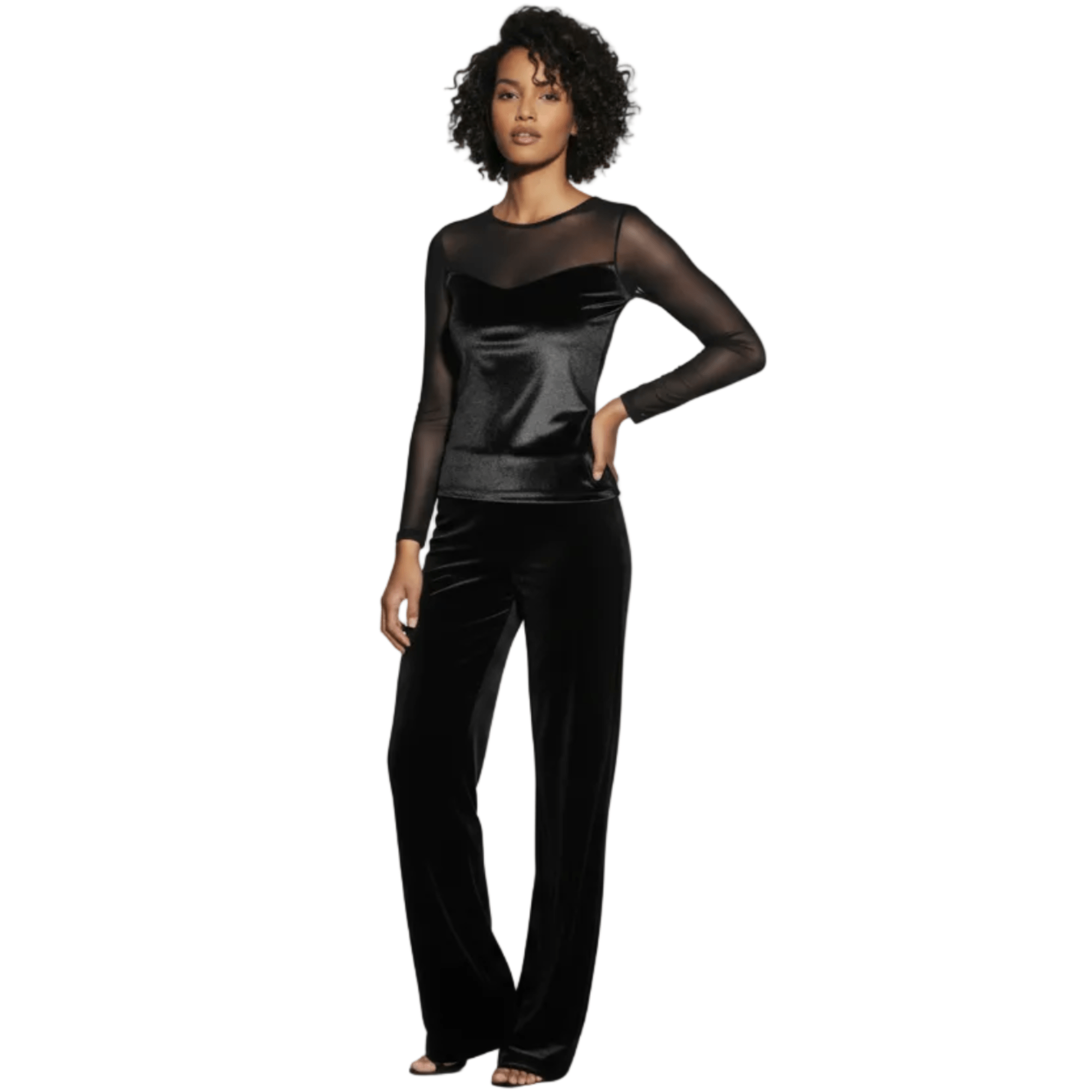 Maglia Sottogiacca Donna in Tulle e Velluto Gala Jadea Art.4688 - Boutique dell'Intimo e del Neonato