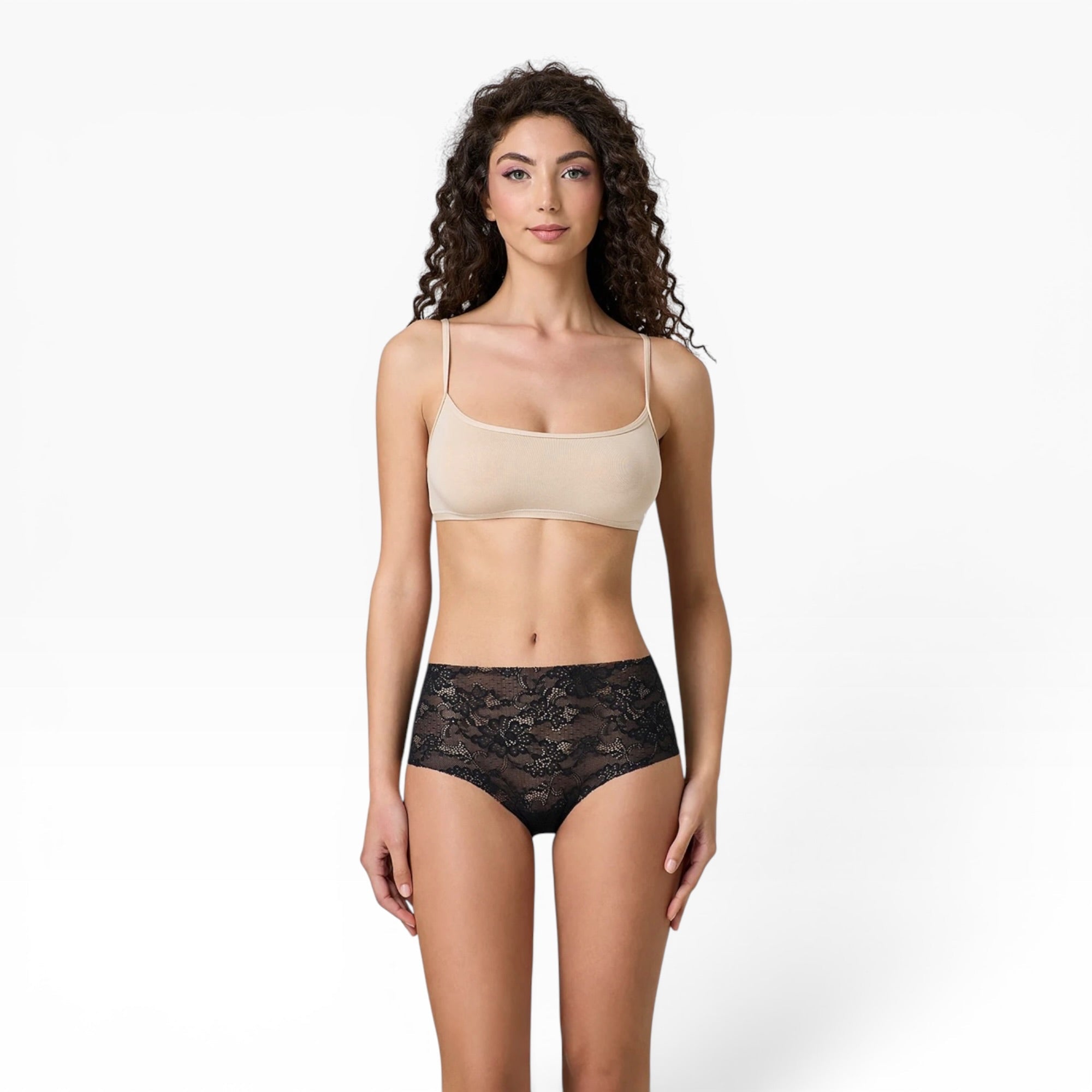Panty Donna Moda Midi n Pizzo Taglio Laser Jadea Art.8023 - Boutique dell'Intimo e del Neonato