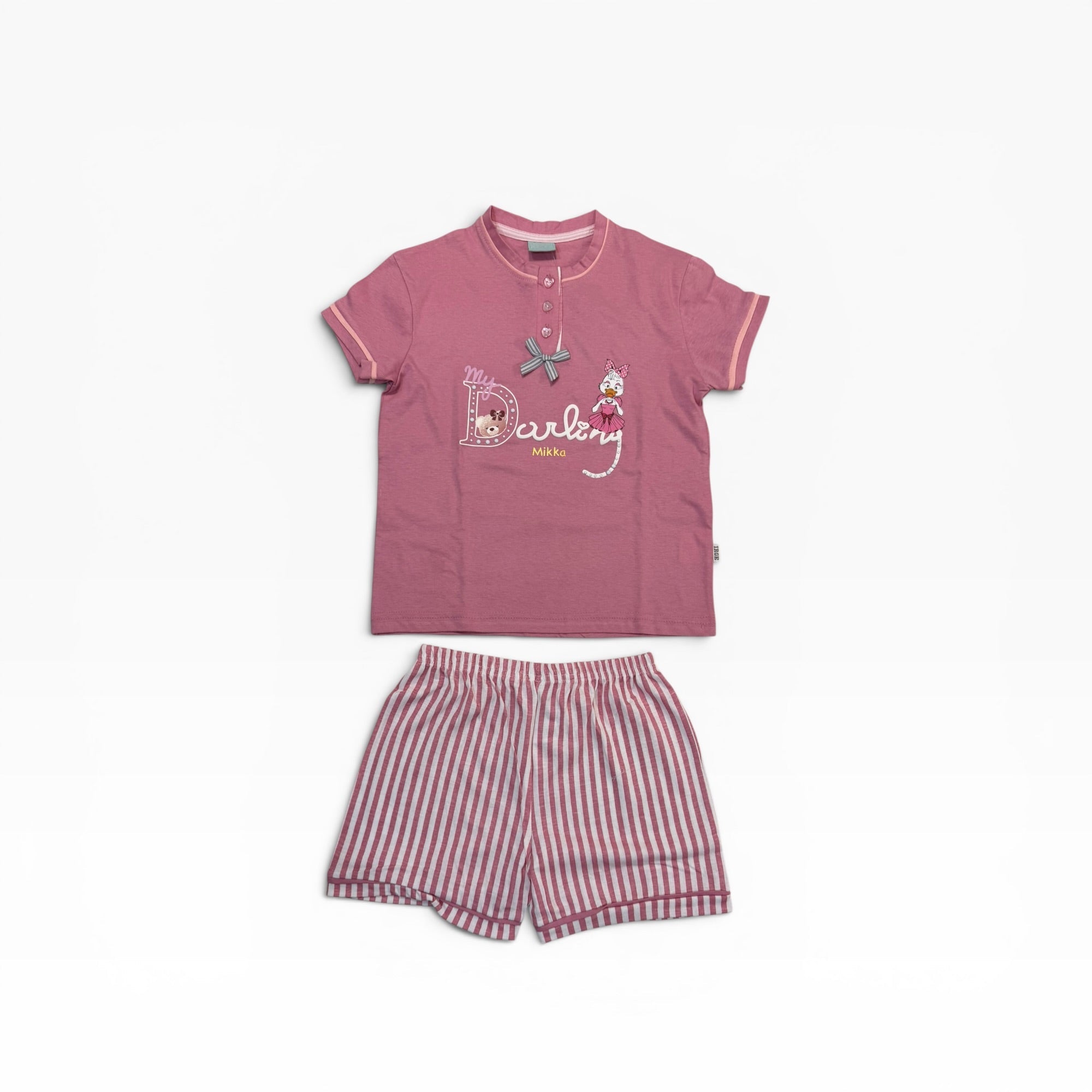 Pigiama Bimba Corto in Cotone Jersey Serafino Irge Art.IKC532 - Boutique dell'Intimo e del Neonato