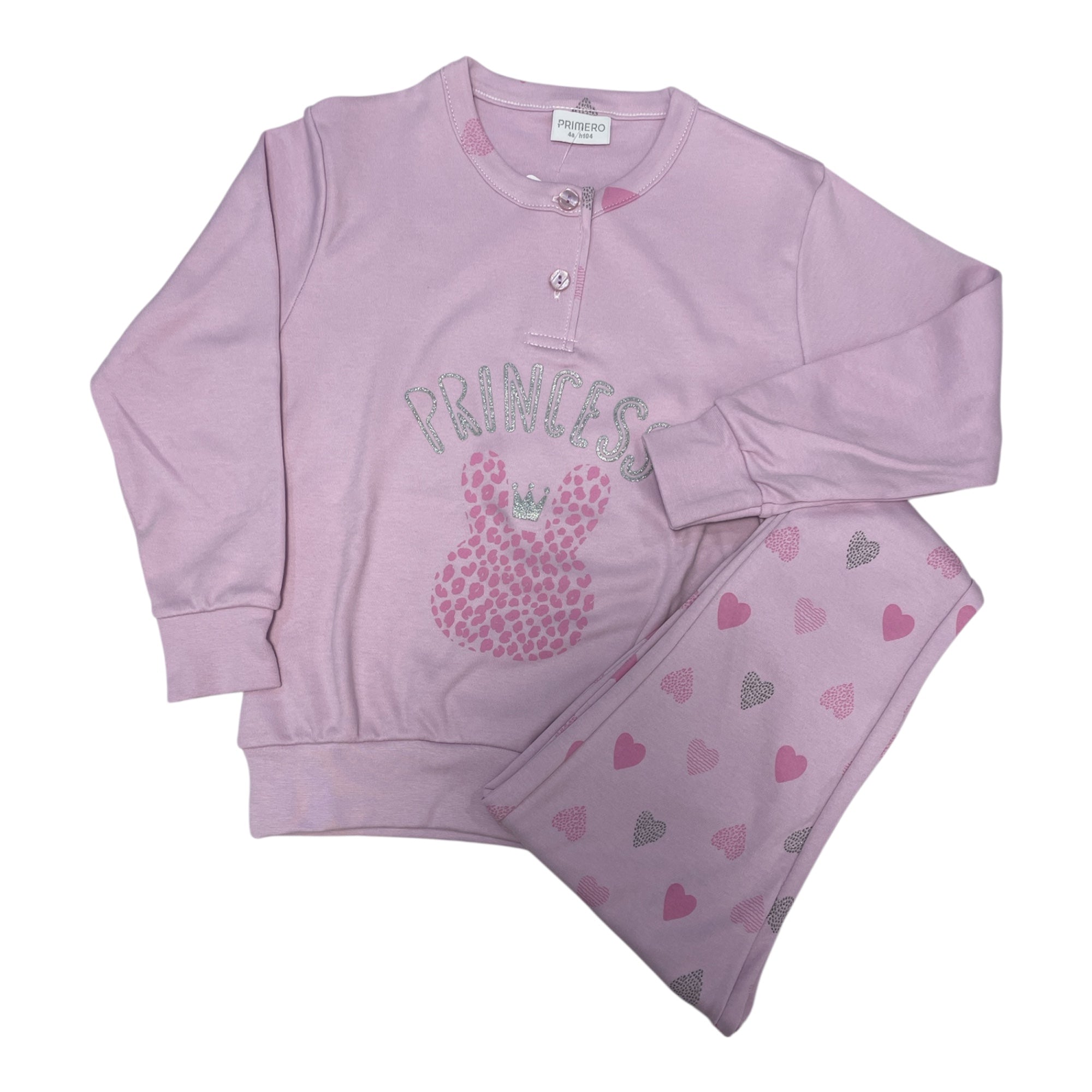 Pigiama Bimba Lungo in Cotone Interlock Serafino Primero Art.I14381 - Boutique dell'Intimo e del Neonato
