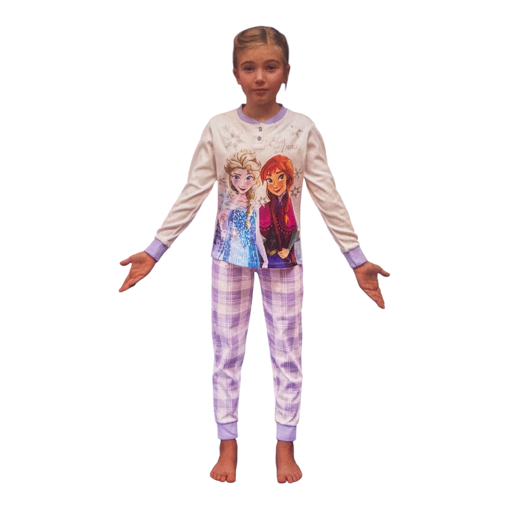Pigiama Bimba Lungo in Cotone Interlock Serafino Sabor Disney FROZEN Art.DY50L1788 - Boutique dell'Intimo e del Neonato