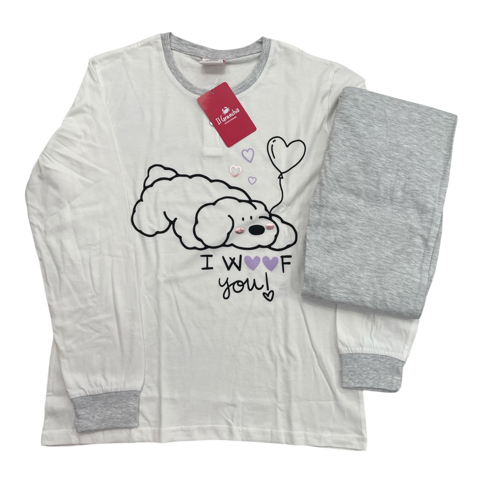 Pigiama Bimba Lungo in Cotone Jersey Il Granchio Art.GP7105 - Boutique dell'Intimo e del Neonato