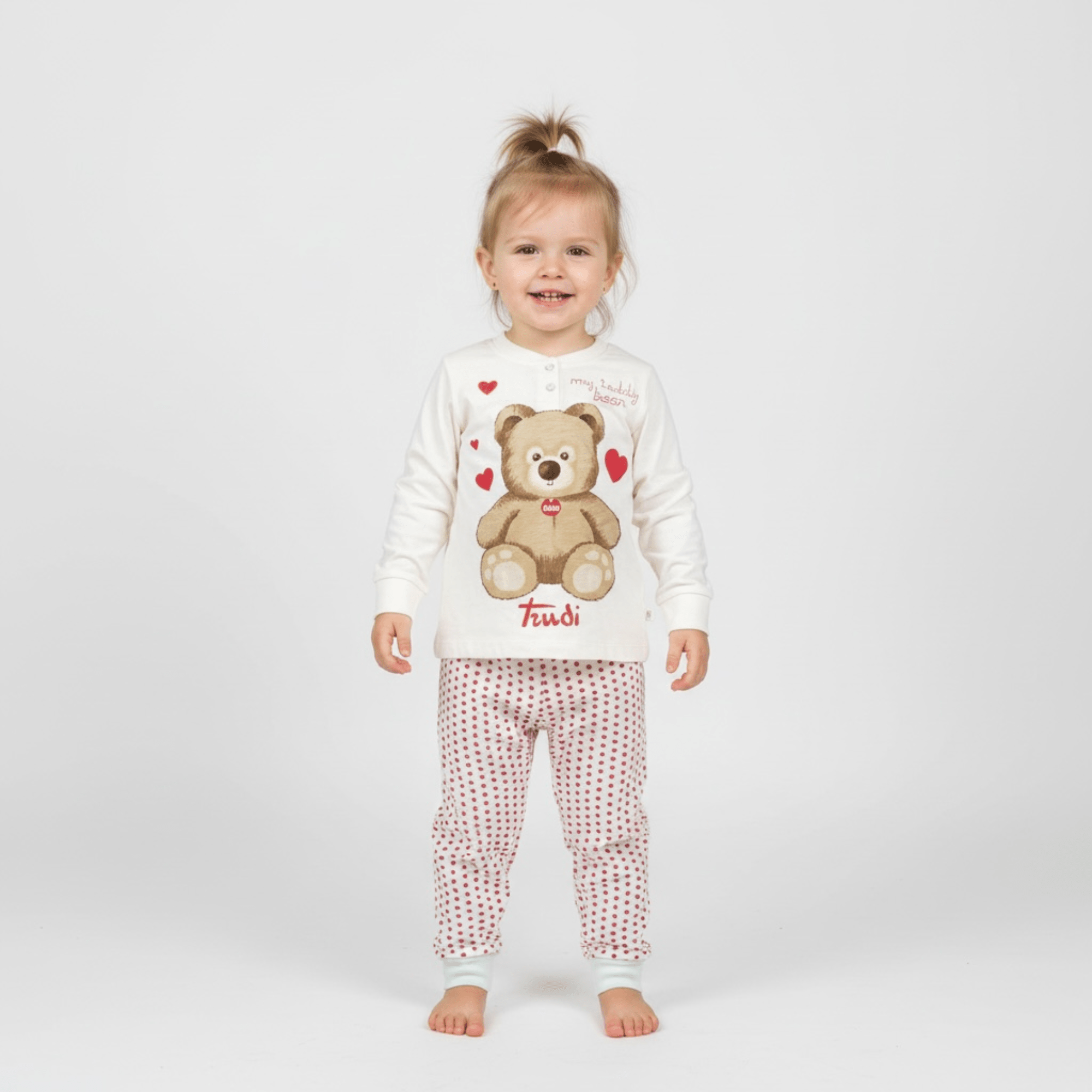 Pigiama Bimba Lungo in Cotone Jersey Serafino Sabor TRUDY Art.TY50L7398 - Boutique dell'Intimo e del Neonato