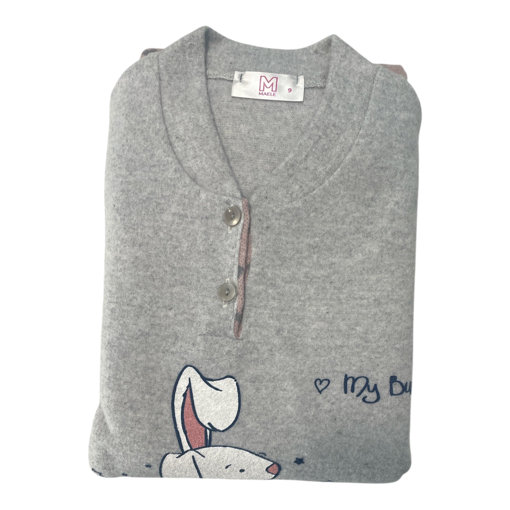 Pigiama Bimba Lungo in Cotone Punto Milano Serafino Maele Art.AI173 - Boutique dell'Intimo e del Neonato