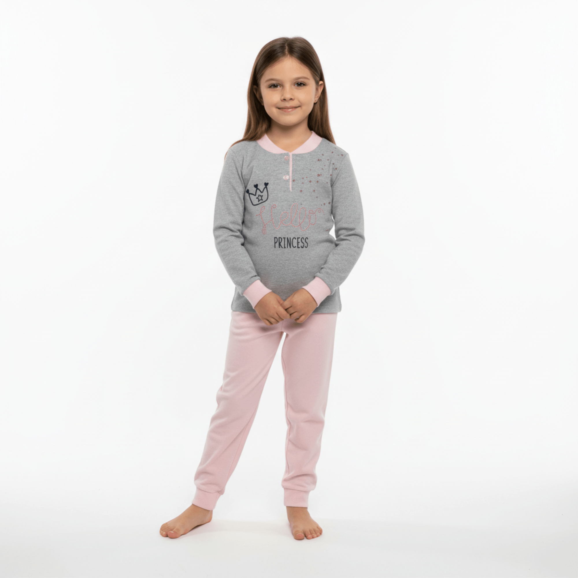 Pigiama Bimba Lungo in Punto Milano Serafino Maele Art.AI623 - Boutique dell'Intimo e del Neonato