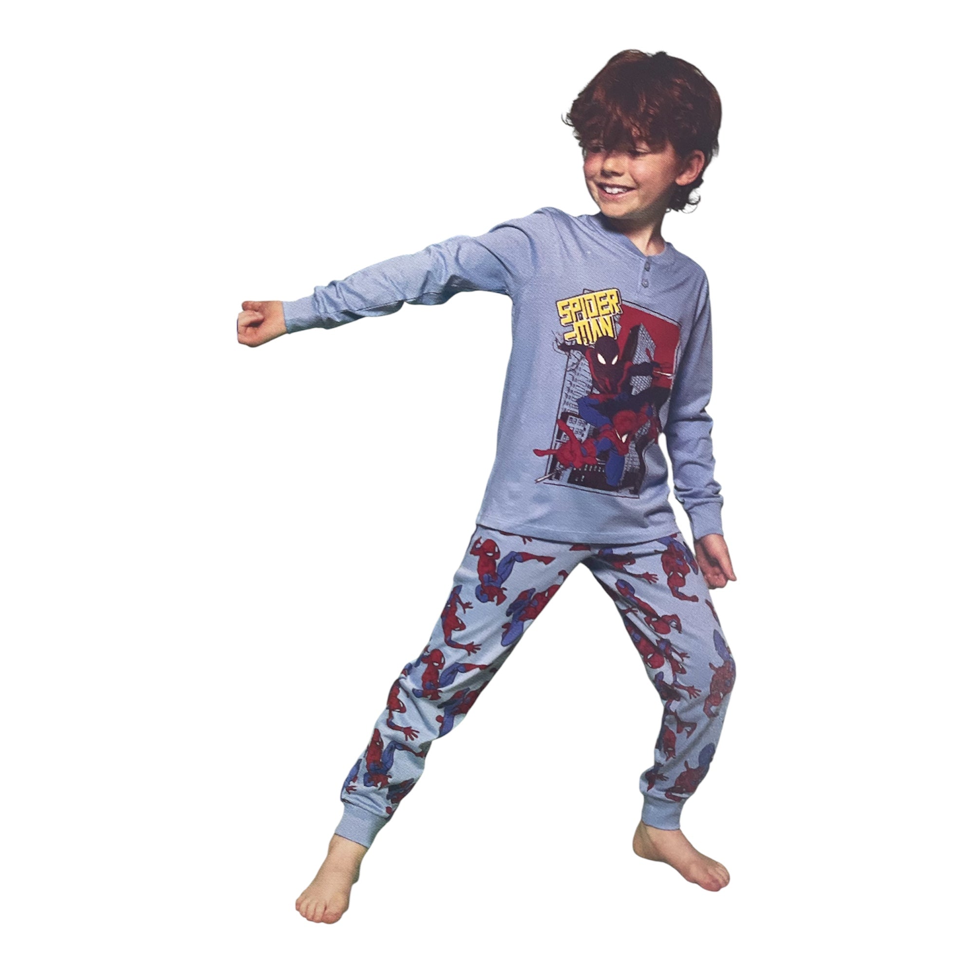 Pigiama Bimbo Lungo Cotone Jersey Sabor Marvel Spiderman Art.MV40M4504 - Boutique dell'Intimo e del Neonato