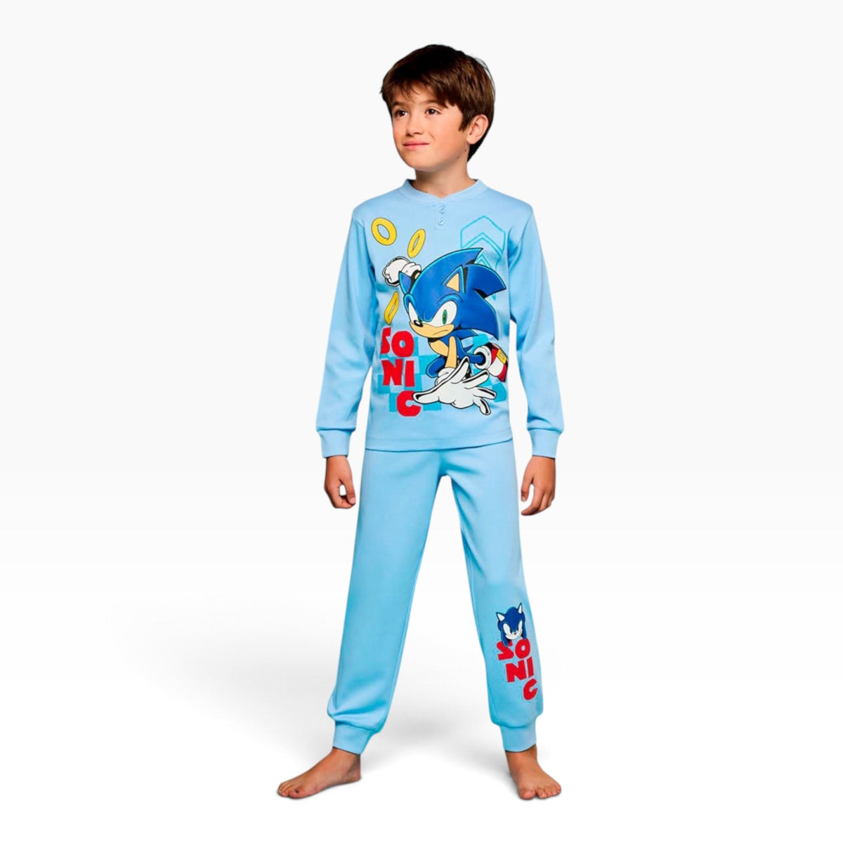 Pigiama Bimbo Lungo in Cotone Interlock Girocollo Sabor SONIC Art.SC40G4906 - Boutique dell'Intimo e del Neonato