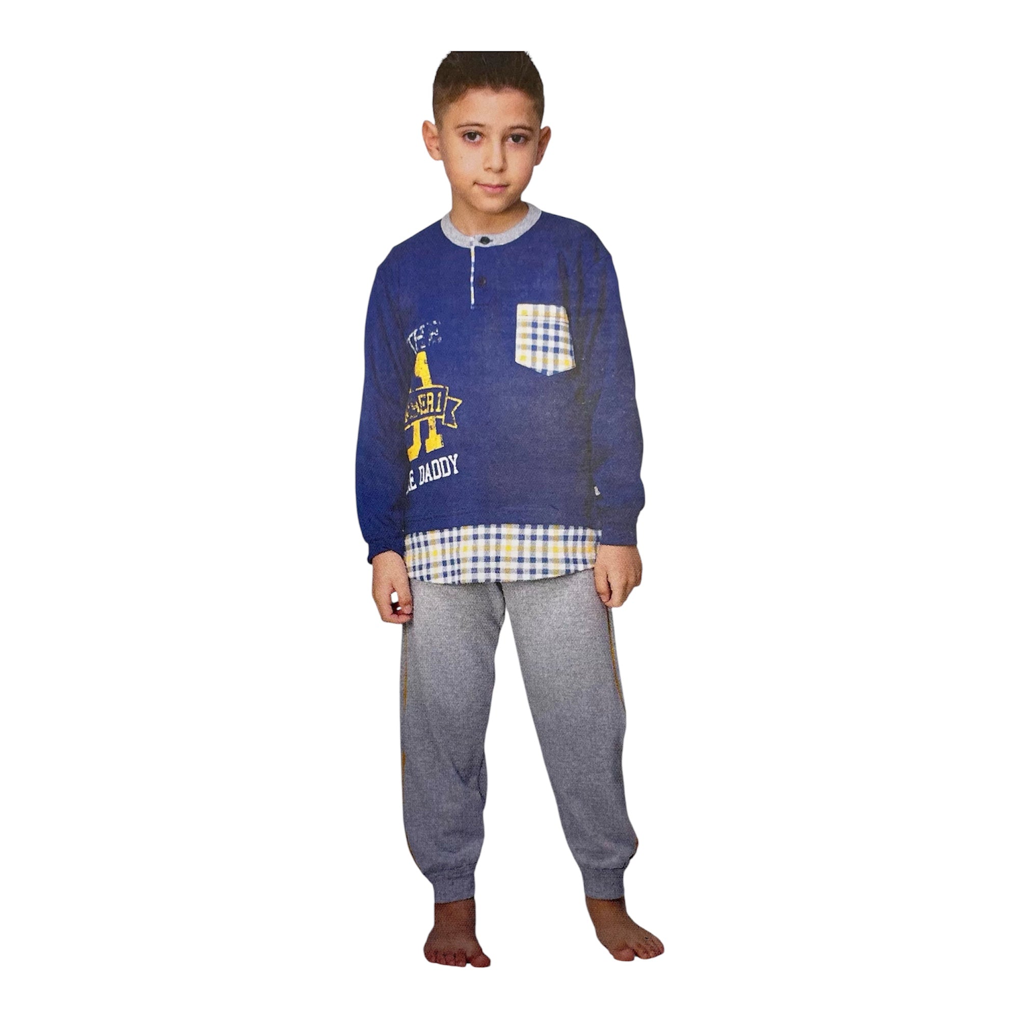 Pigiama Bimbo Lungo in Cotone Interlock Serafino Primero Art.I14200 - Boutique dell'Intimo e del Neonato