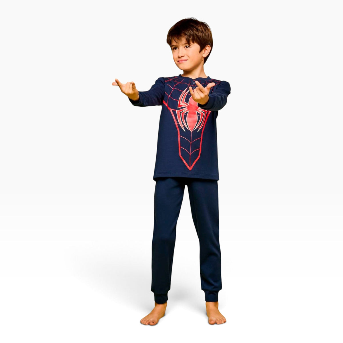 Pigiama Bimbo Lungo in Cotone Interlock Serafino Sabor Marvel SPIDERMAN Art.MV40M7801 - Boutique dell'Intimo e del Neonato