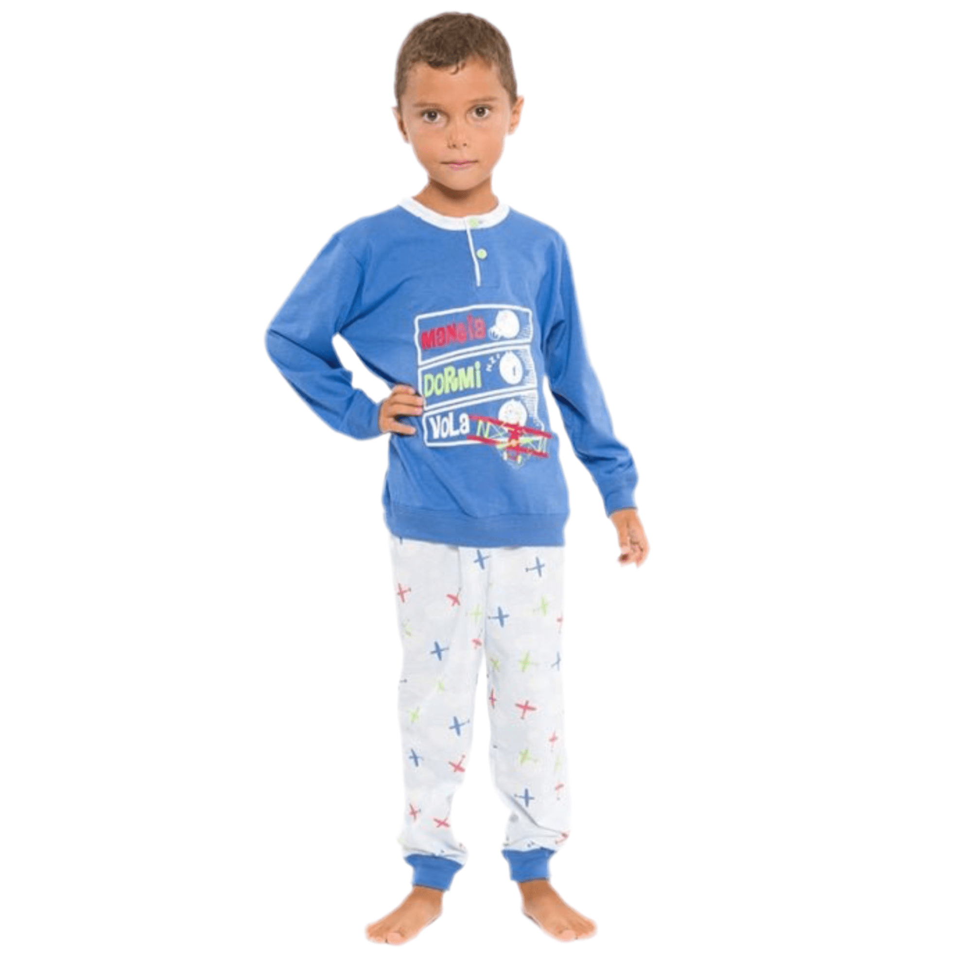 Pigiama Bimbo Lungo in Cotone Jersey Gary Art.L20024 - Boutique dell'Intimo e del Neonato