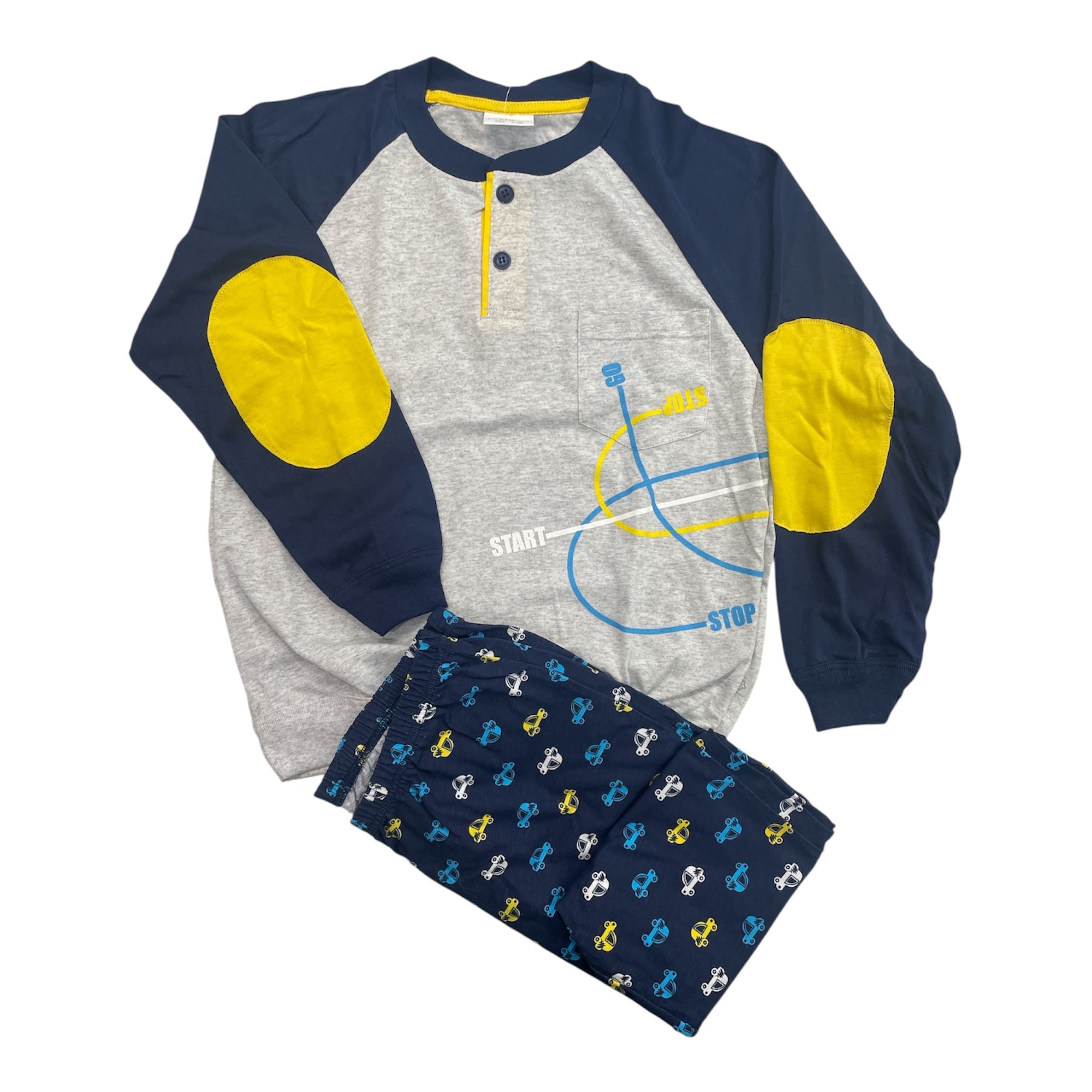 Pigiama Bimbo Lungo in Cotone Jersey Primero Art.E13275 - Boutique dell'Intimo e del Neonato