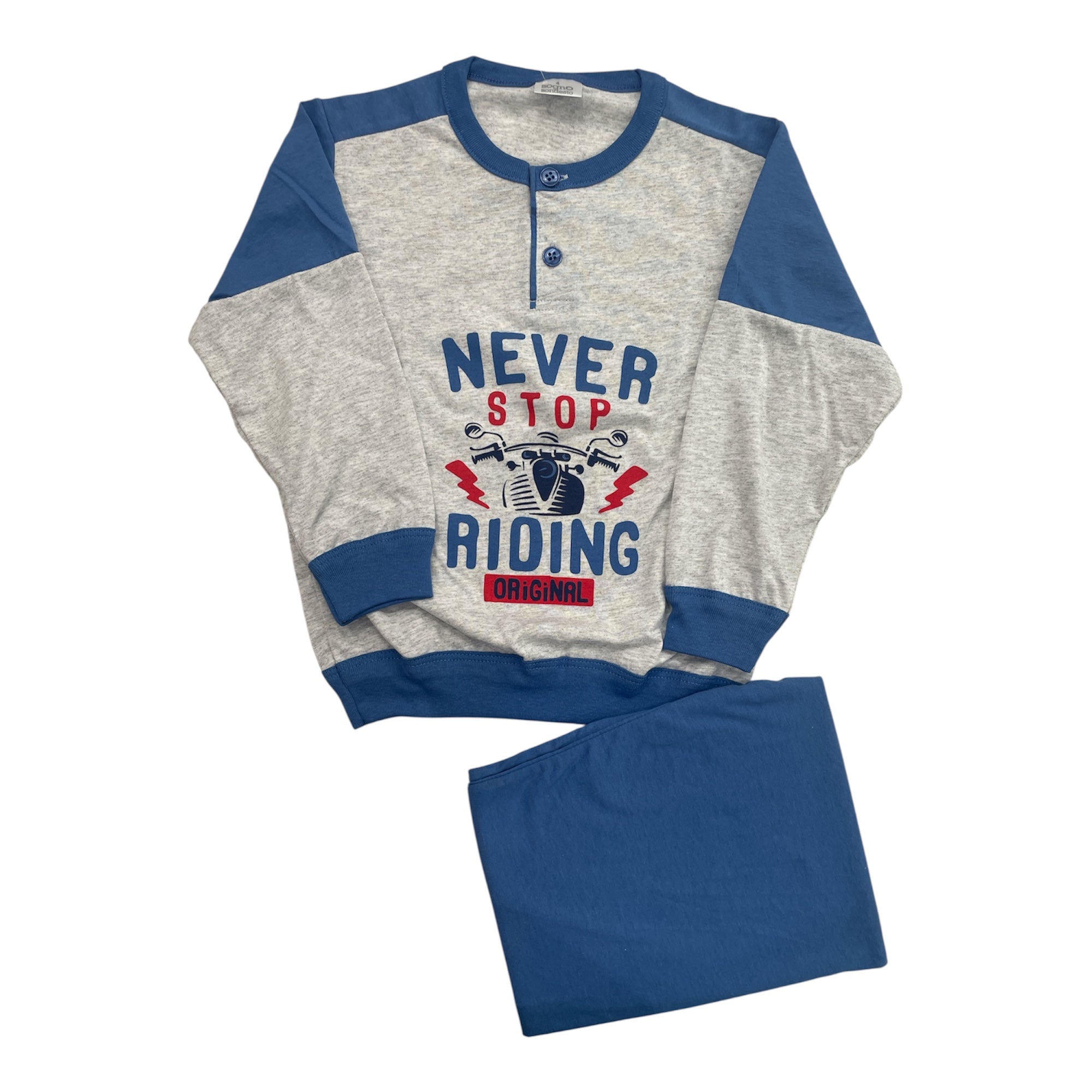 Pigiama Bimbo Lungo in Cotone Jersey SognoSondesto Art.ESG23205 - Boutique dell'Intimo e del Neonato