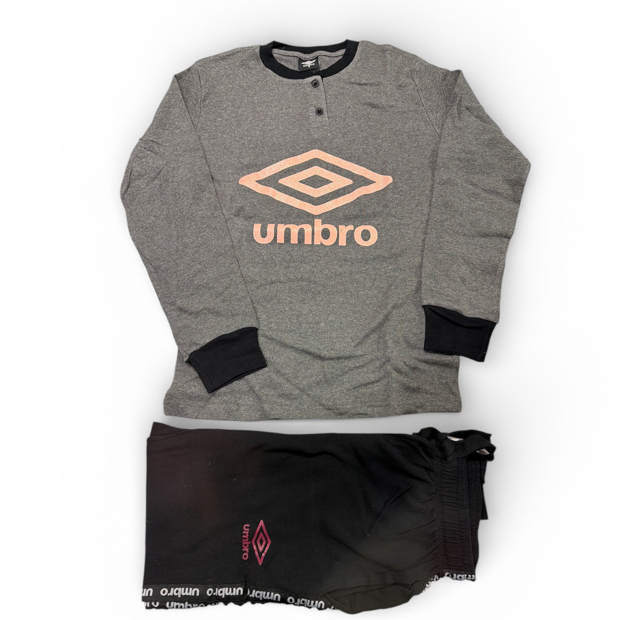 Pigiama Donna Lungo in Caldo Cotone Serafino Umbro Art.UPJ12108 - Boutique dell'Intimo e del Neonato
