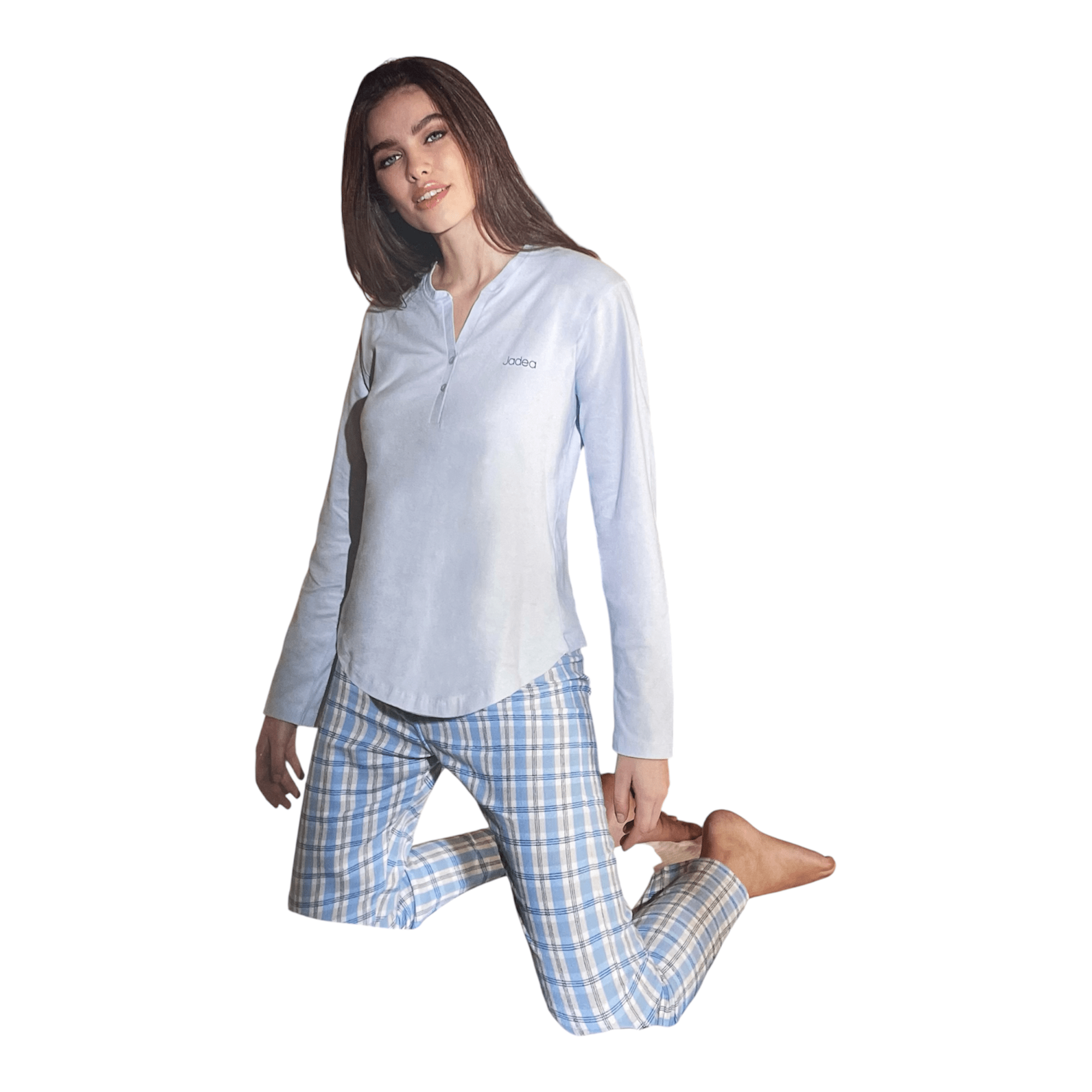 Pigiama Donna Lungo in Cotone Interlock Serafino Jadea Art.5251 - Boutique dell'Intimo e del Neonato