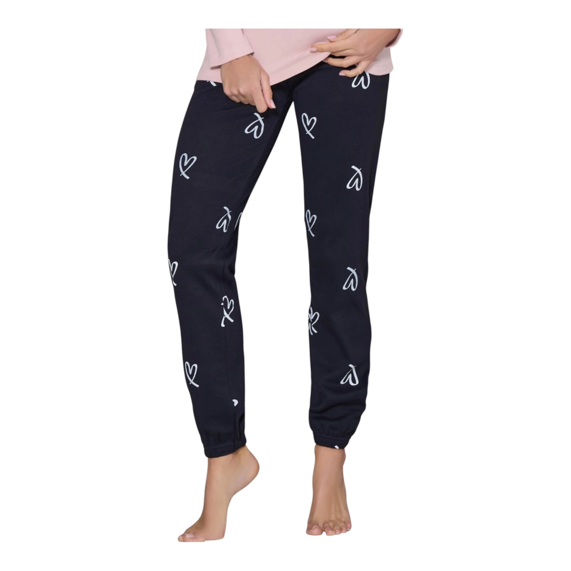 Pigiama Donna Lungo in Cotone Interlock Serafino Love and Bra Art.95099 - Boutique dell'Intimo e del Neonato