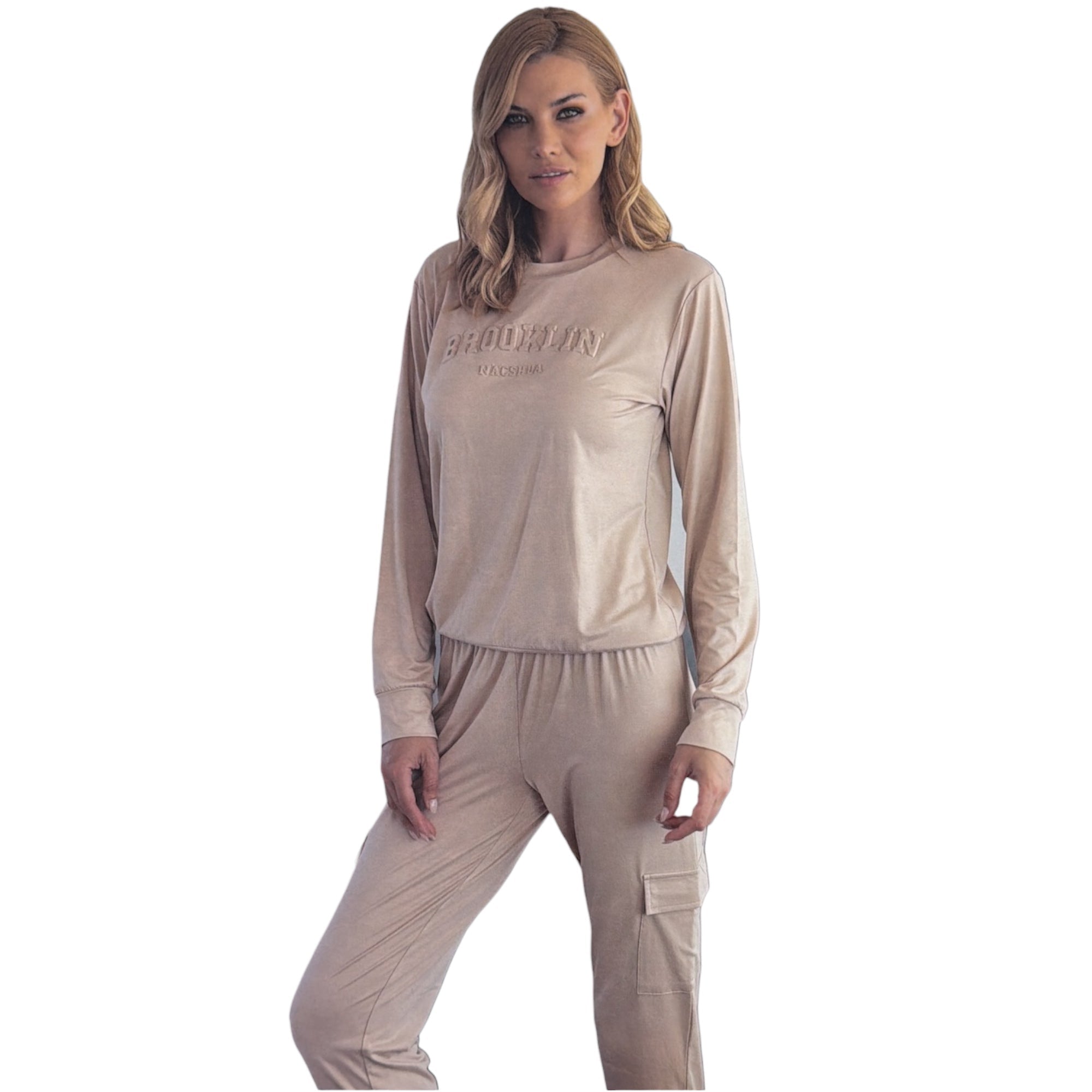 Pigiama Donna Lungo in Cotone Jersey Girocollo Nacshua Art.EDITTA - Boutique dell'Intimo e del Neonato