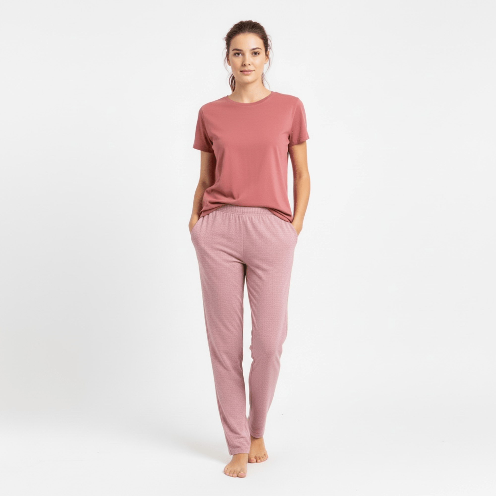 Pigiama Donna Lungo in Cotone Jersey Mezza Manica Jadea Art.3304 - Boutique dell'Intimo e del Neonato