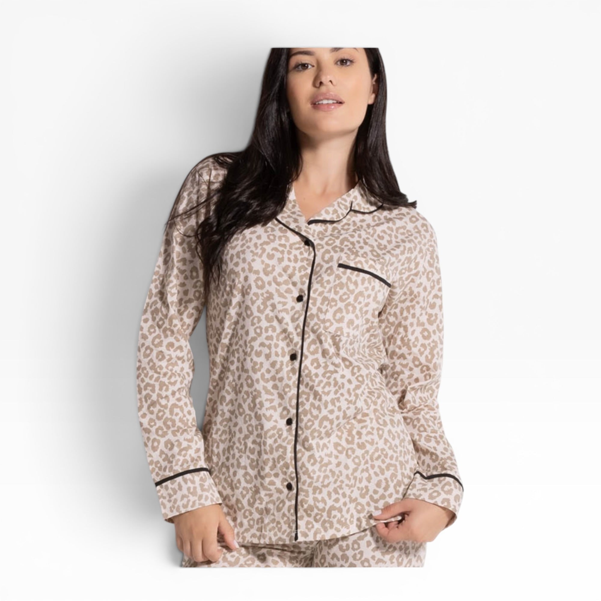 Pigiama Donna Lungo in Cotone Macu Aperto Davanti Love and Bra Art.104999 - Boutique dell'Intimo e del Neonato