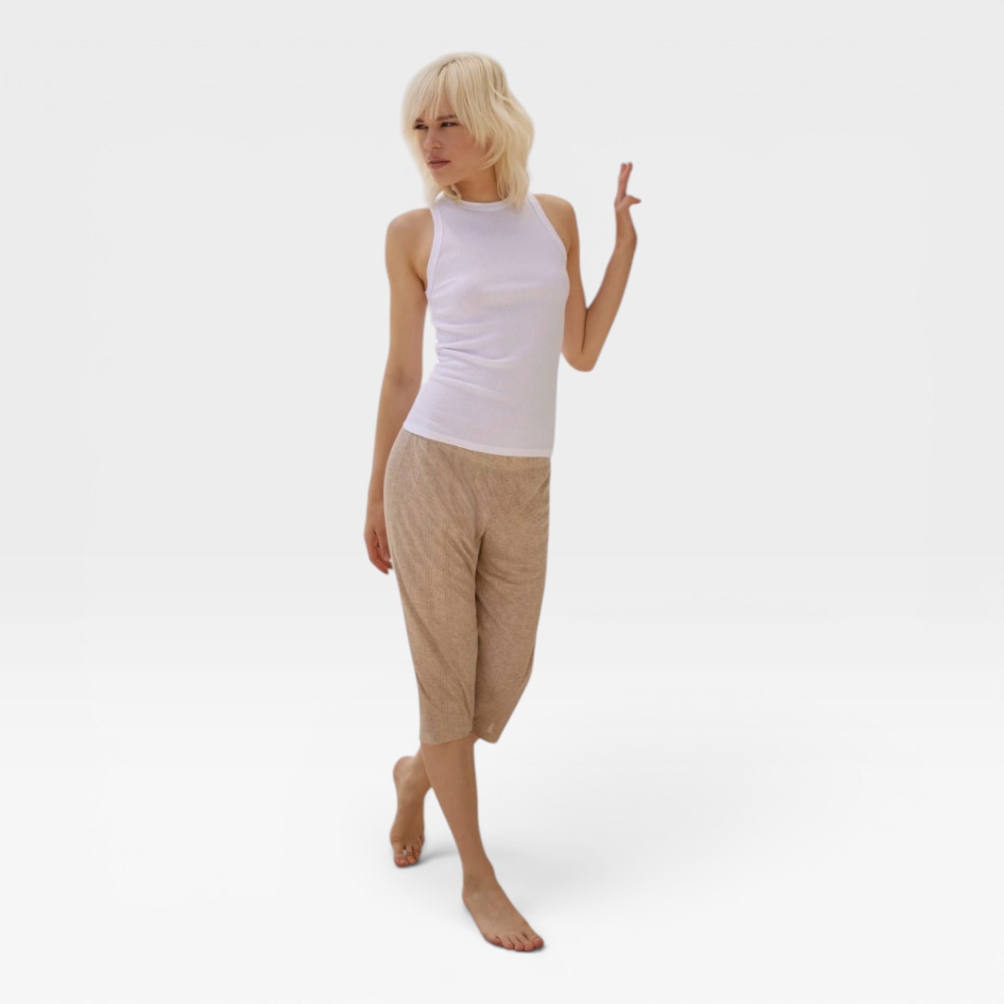 Pigiama Donna Pinocchietto e Smanicato in Cotone Jadea Art.3248 - Boutique dell'Intimo e del Neonato
