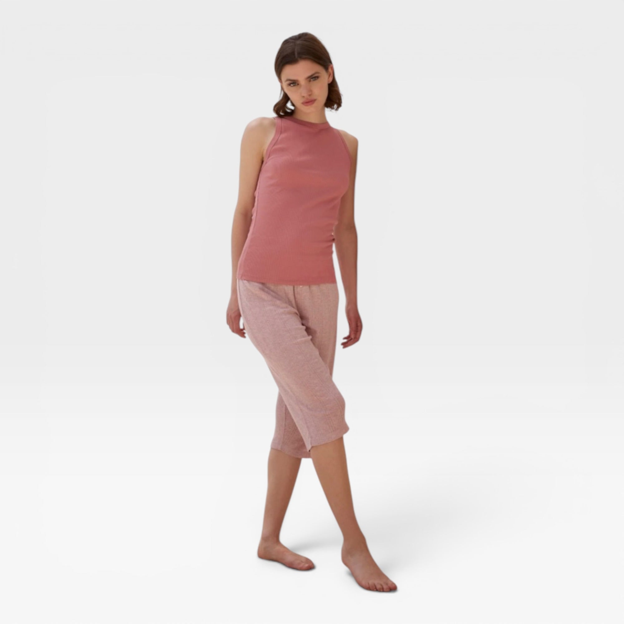 Pigiama Donna Pinocchietto e Smanicato in Cotone Jadea Art.3248 - Boutique dell'Intimo e del Neonato