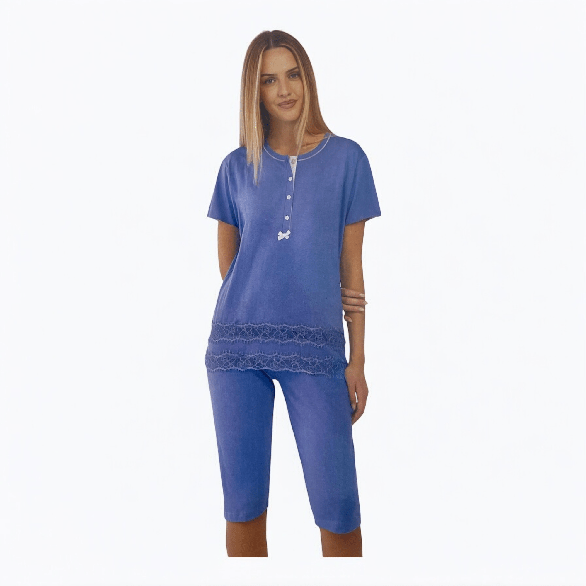 Pigiama Donna Pinocchietto in Cotone Jersey IRGE Art.IRC2288 - Boutique dell'Intimo e del Neonato