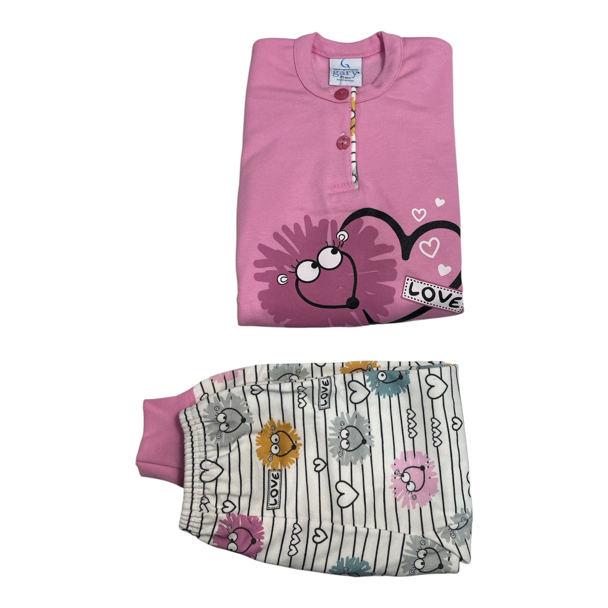 Pigiama Neonata Lungo in Cotone Felpato Serafino Gary Art.Q10021 - Boutique dell'Intimo e del Neonato