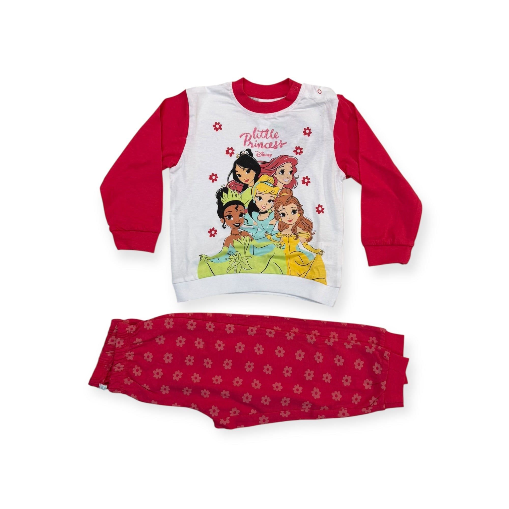 Pigiama Neonata Lungo in Cotone Jersey Sabor Disney PRINCESS Art.DY32K4150 - Boutique dell'Intimo e del Neonato