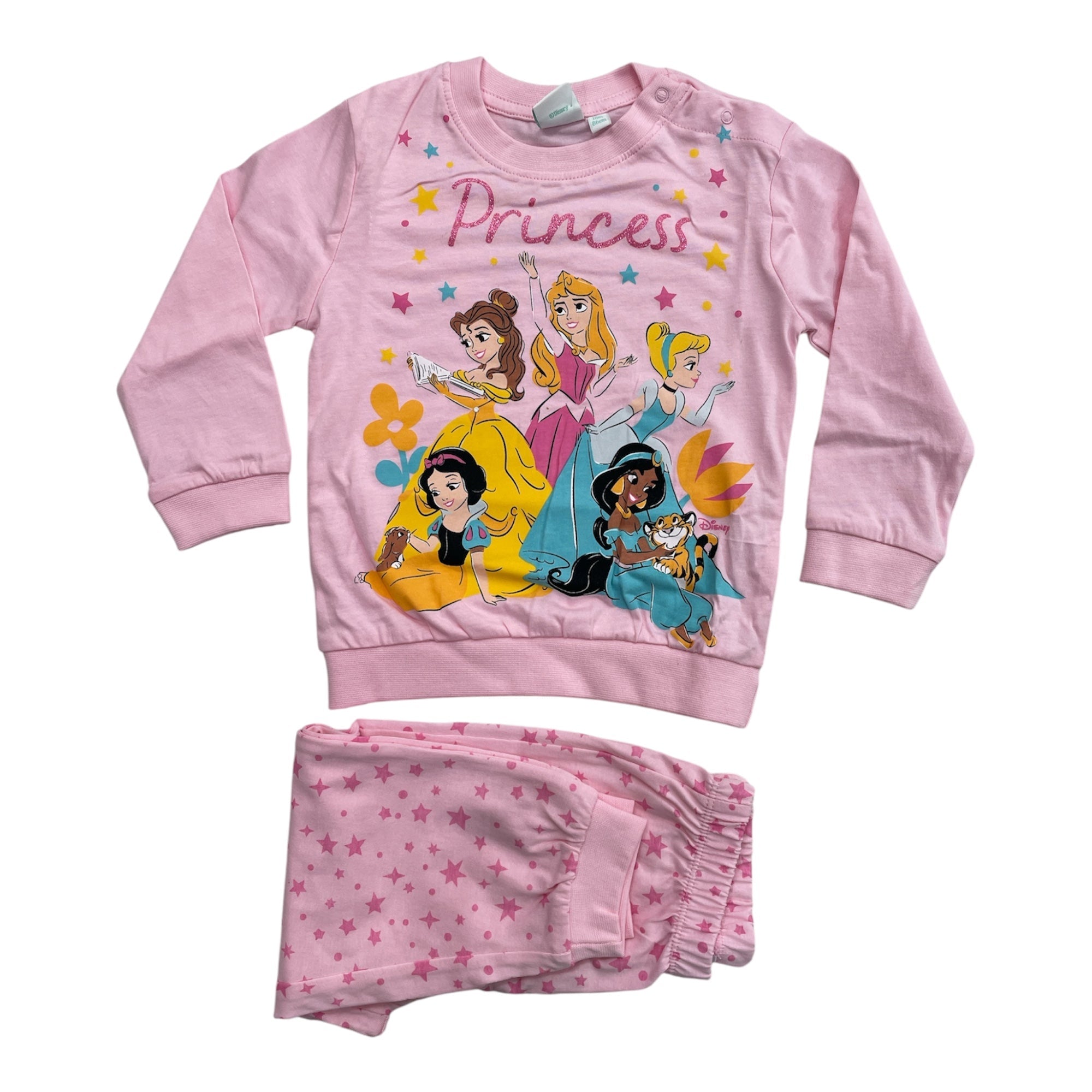 Pigiama Neonata Lungo in Cotone Jersey Sabor Disney Principesse Art.DY32K1992 - Boutique dell'Intimo e del Neonato
