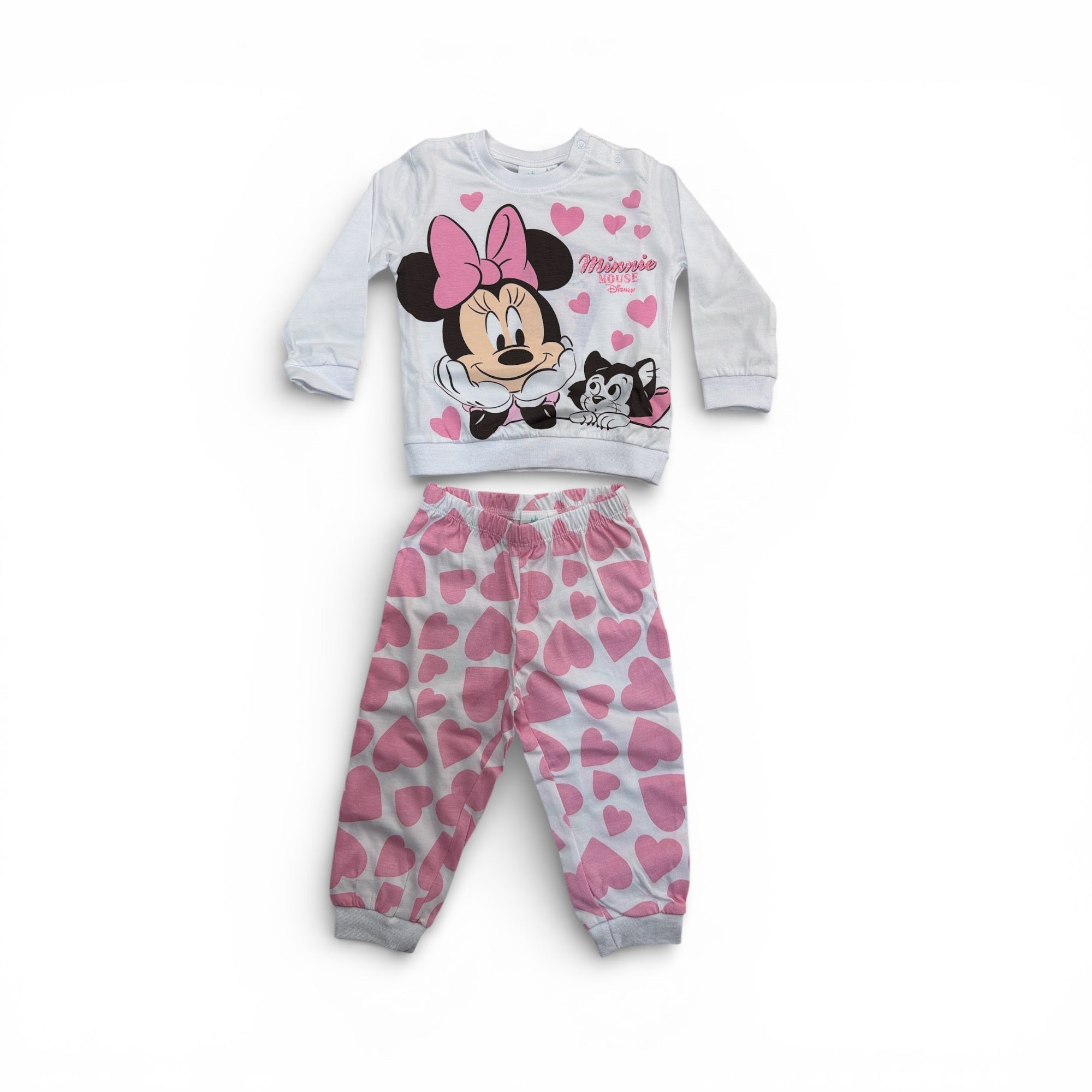 Pigiama Neonata Lungo in Cotone Jersey Spalla Aperta Sabor MINNIE Art.DY32K4157 - Boutique dell'Intimo e del Neonato
