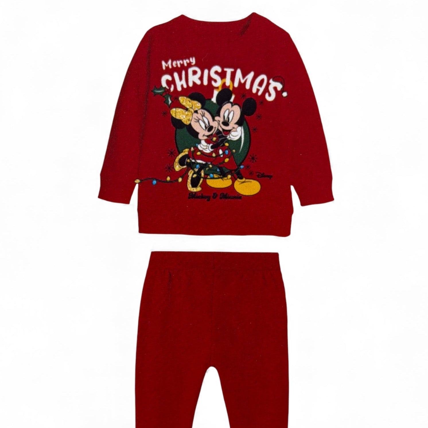 Pigiama Neonata Lungo Natalizio in Cotone Interlock Apertura Davanti Sabor MINNIE Art.DY32K6965 - Boutique dell'Intimo e del Neonato