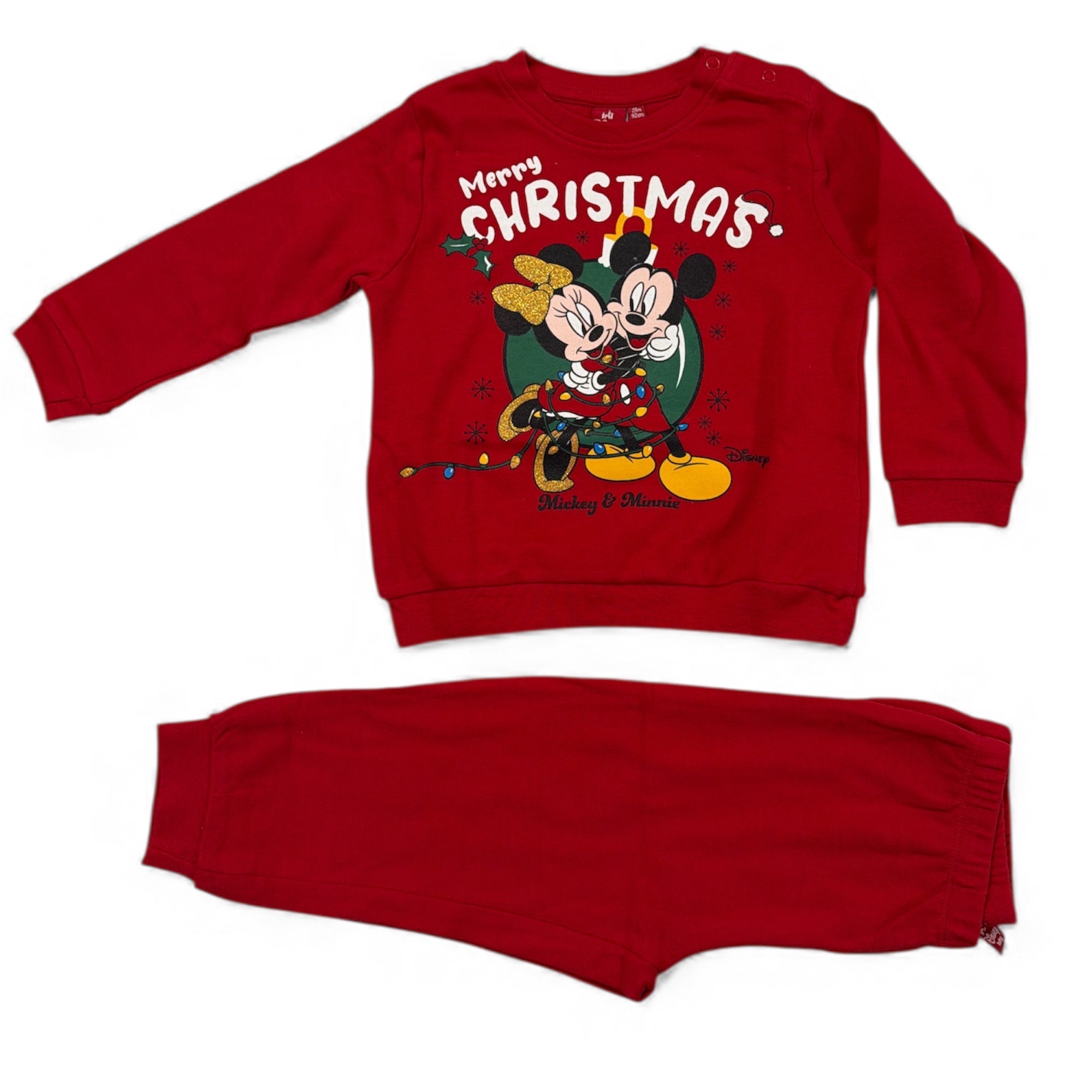 Pigiama Neonata Lungo Natalizio in Cotone Interlock Apertura Davanti Sabor MINNIE Art.DY32K6965 - Boutique dell'Intimo e del Neonato