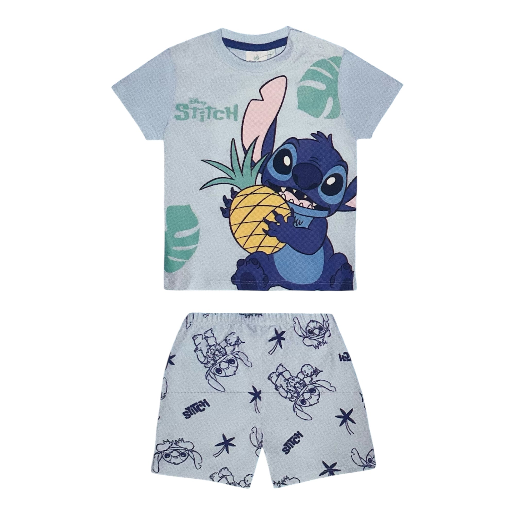 Pigiama Neonato Corto in Cotone Jersey Sabor Disney Stitch Art.DY32B2406 - Boutique dell'Intimo e del Neonato