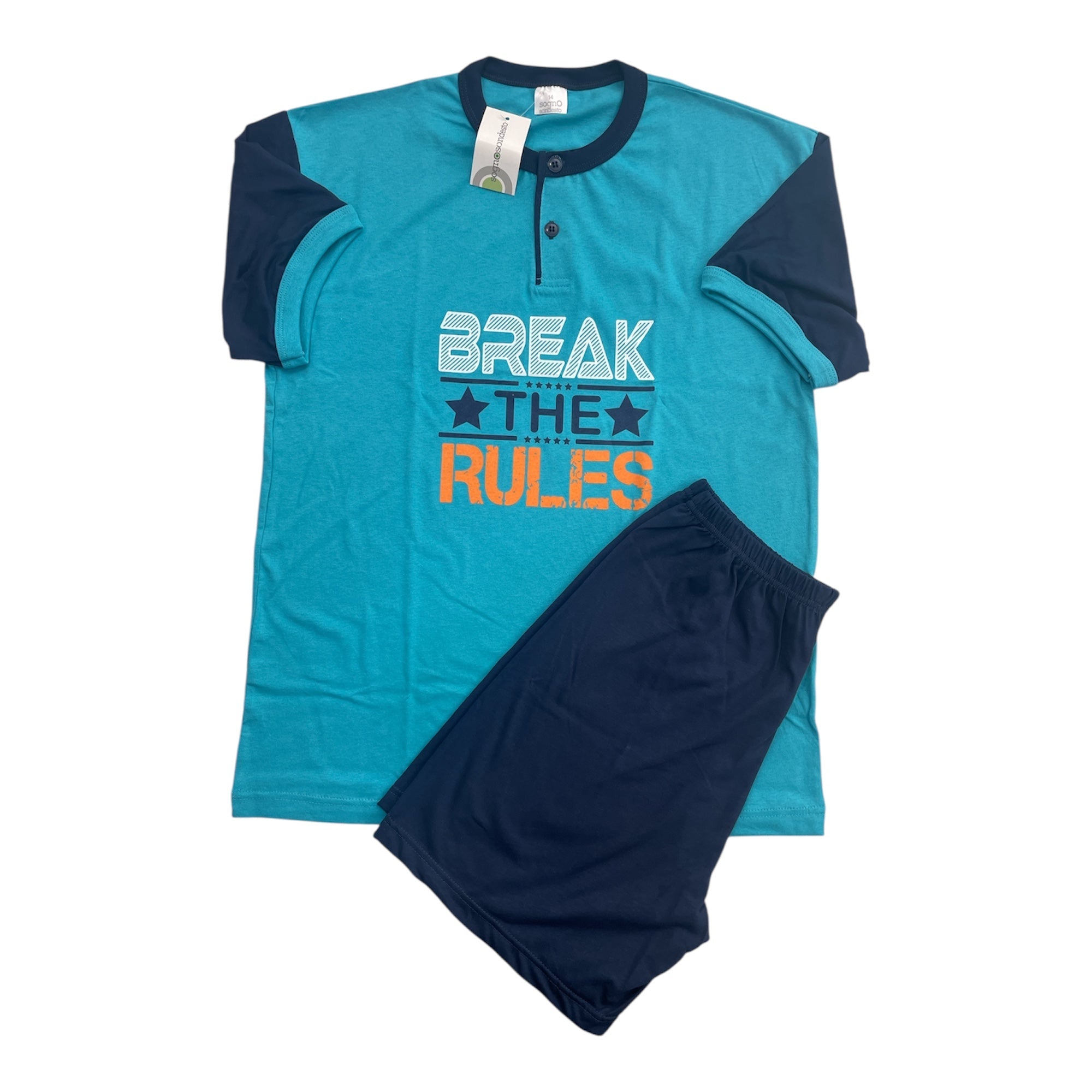 Pigiama Ragazzo Corto in Cotone Jersey SognoSondesto Art.ESG14006 - Boutique dell'Intimo e del Neonato