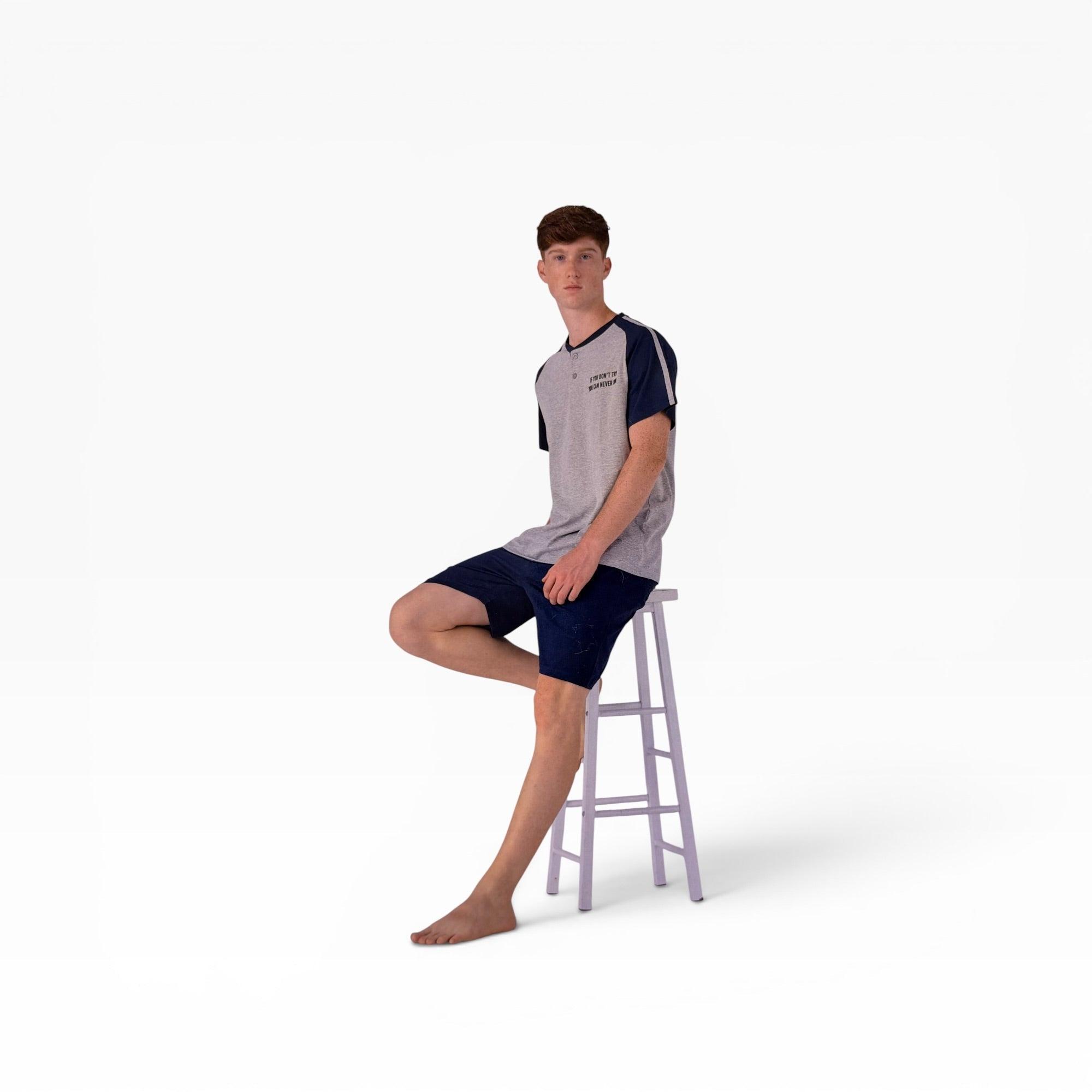 Pigiama Ragazzo Corto in Cotone Serafino Oronero Art.OU626J - Boutique dell'Intimo e del Neonato