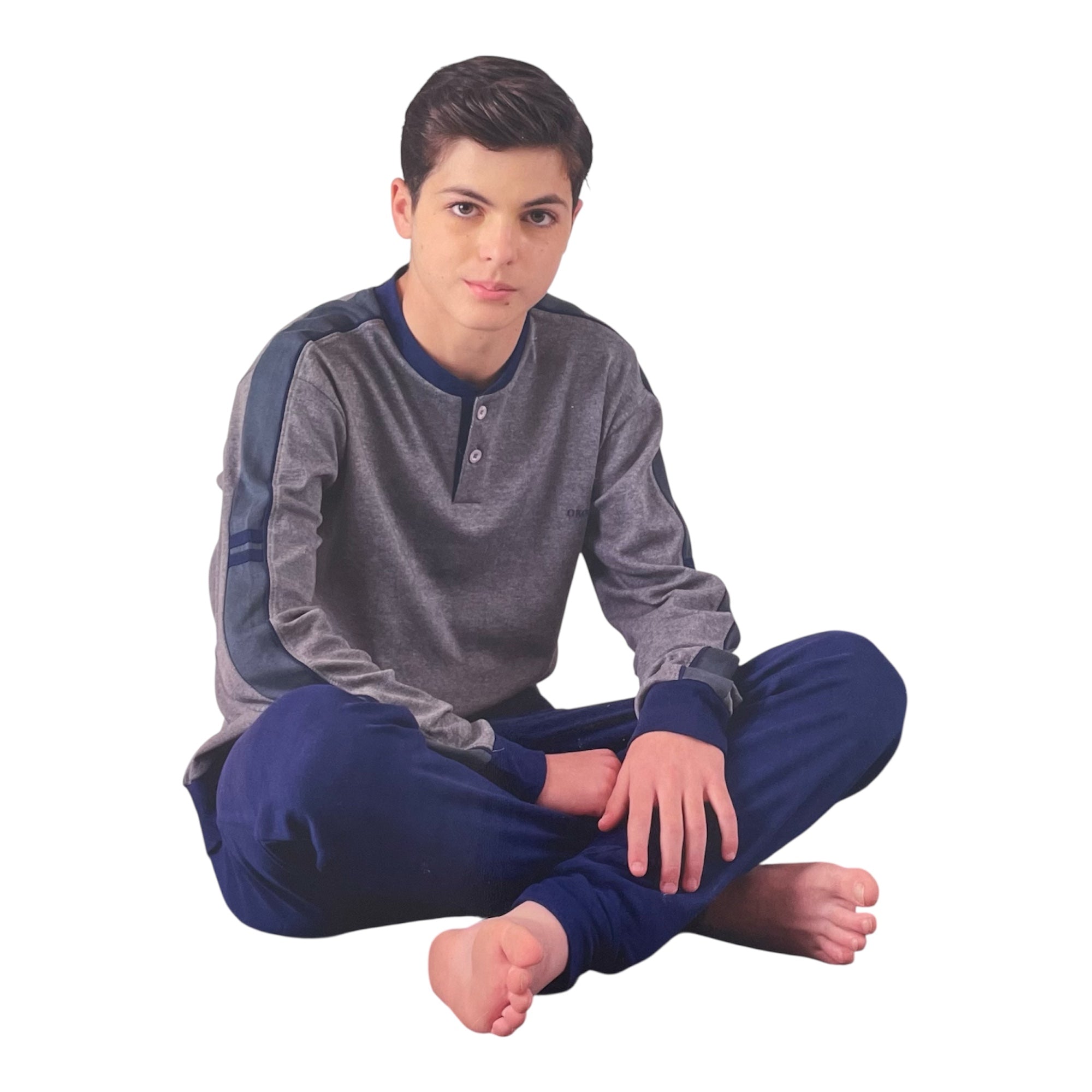 Pigiama Ragazzo in Cotone Interlock Oronero Art. OU498J - Boutique dell'Intimo e del Neonato