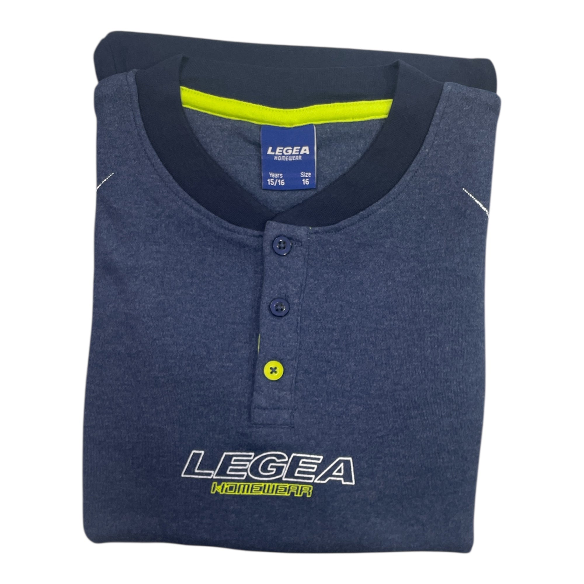Pigiama Ragazzo Lungo in Cotone Interlock Serafino Legea Art.LPA028T - AS - Boutique dell'Intimo e del Neonato