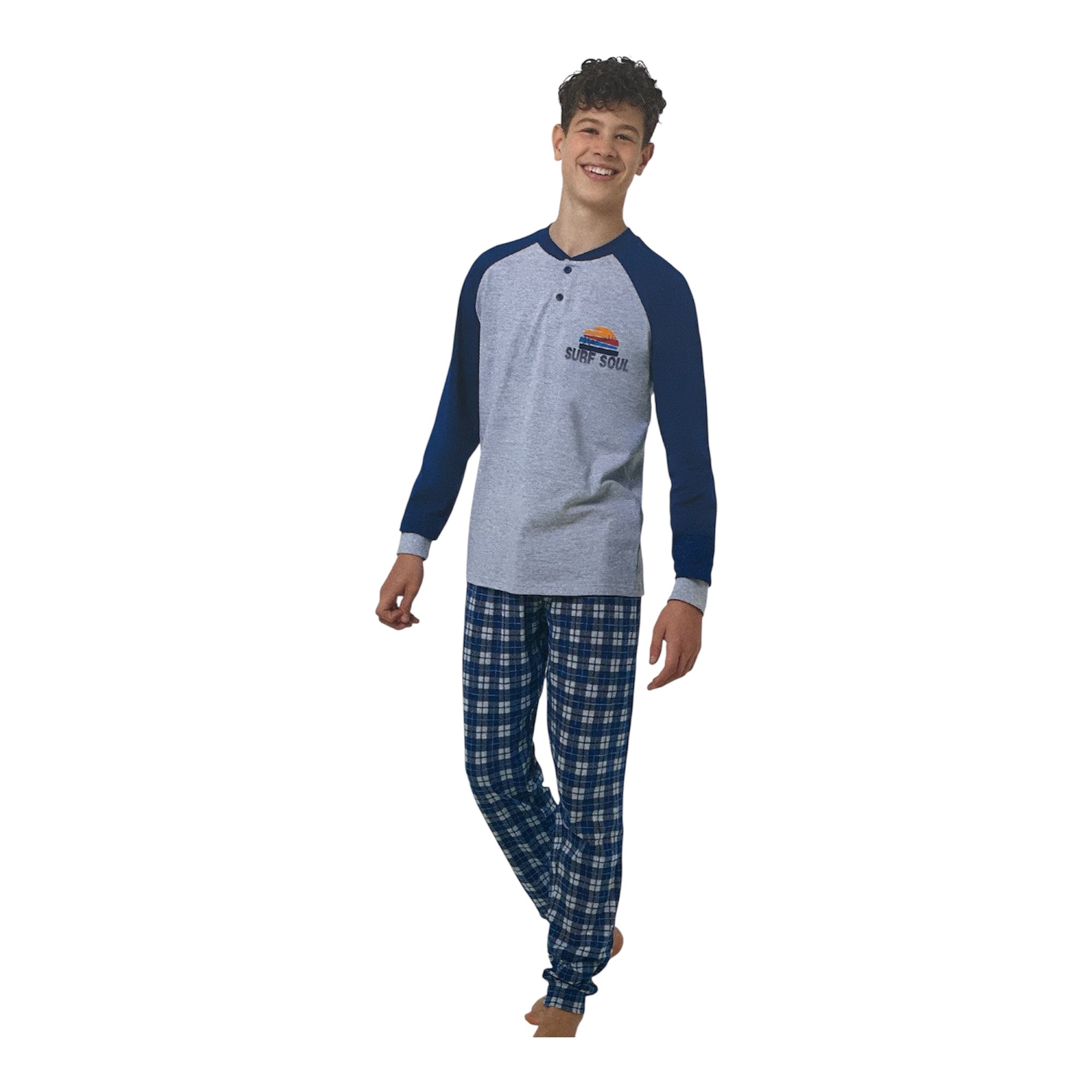 Pigiama Ragazzo Lungo in Cotone Jersey Il Granchio Art.GP4127 - Boutique dell'Intimo e del Neonato