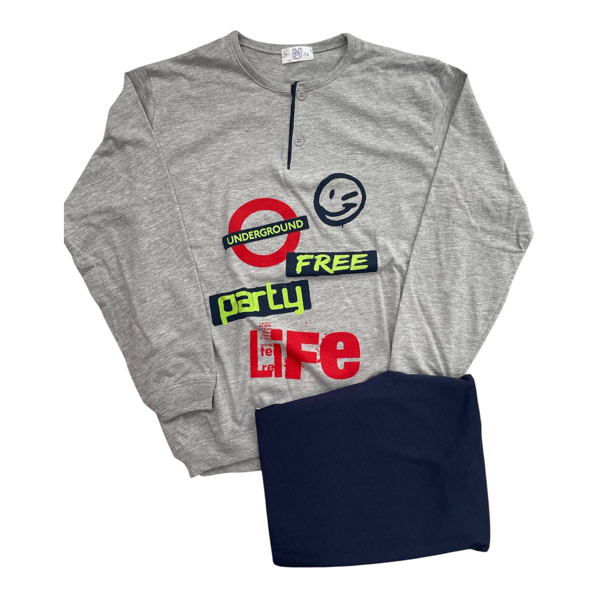 Pigiama Ragazzo Lungo in Cotone Jersey Maele Art.PE2665 - Boutique dell'Intimo e del Neonato