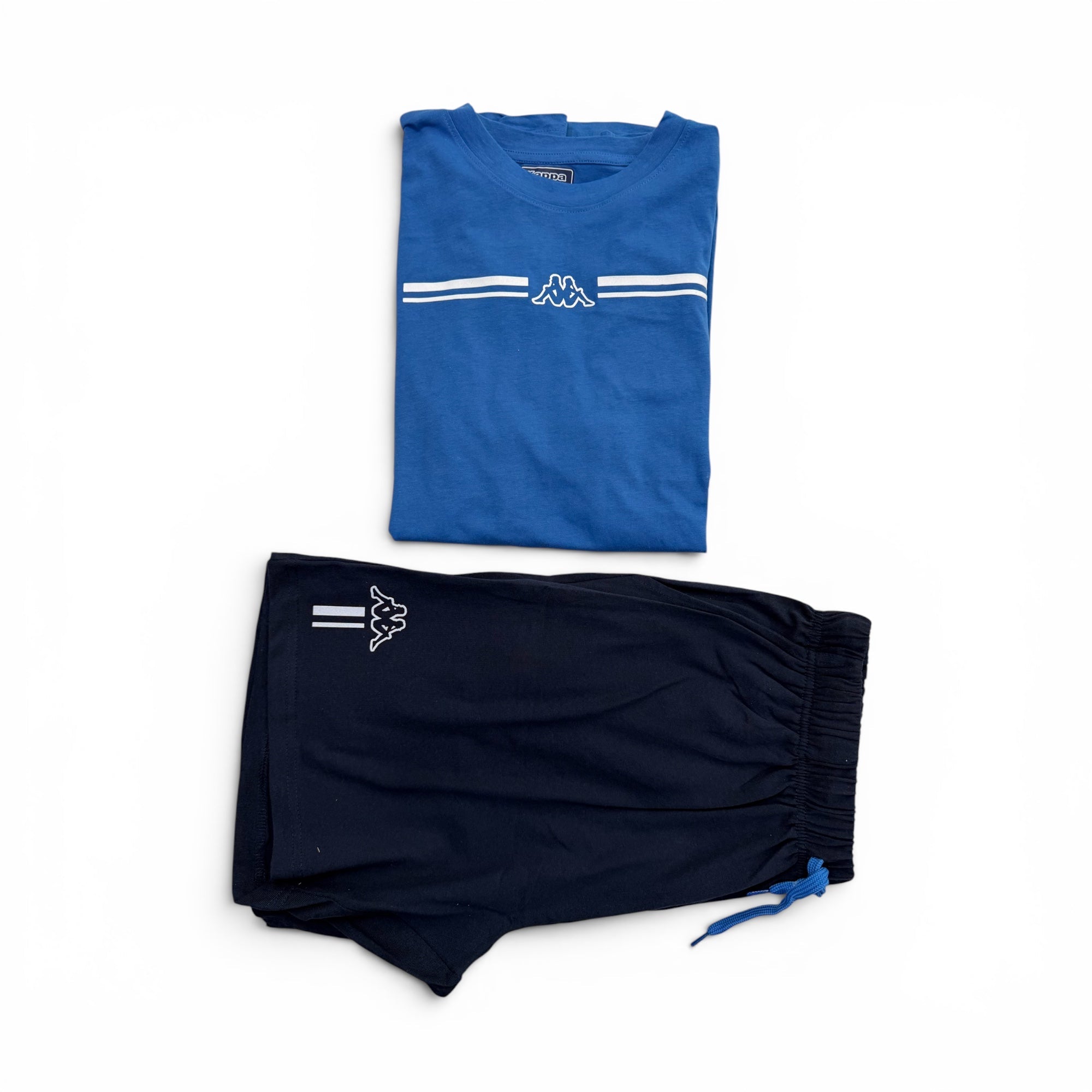 Pigiama Uomo Corto con Tasche in Cotone Jersey Girocollo Kappa Art.KMS26130 - Boutique dell'Intimo e del Neonato